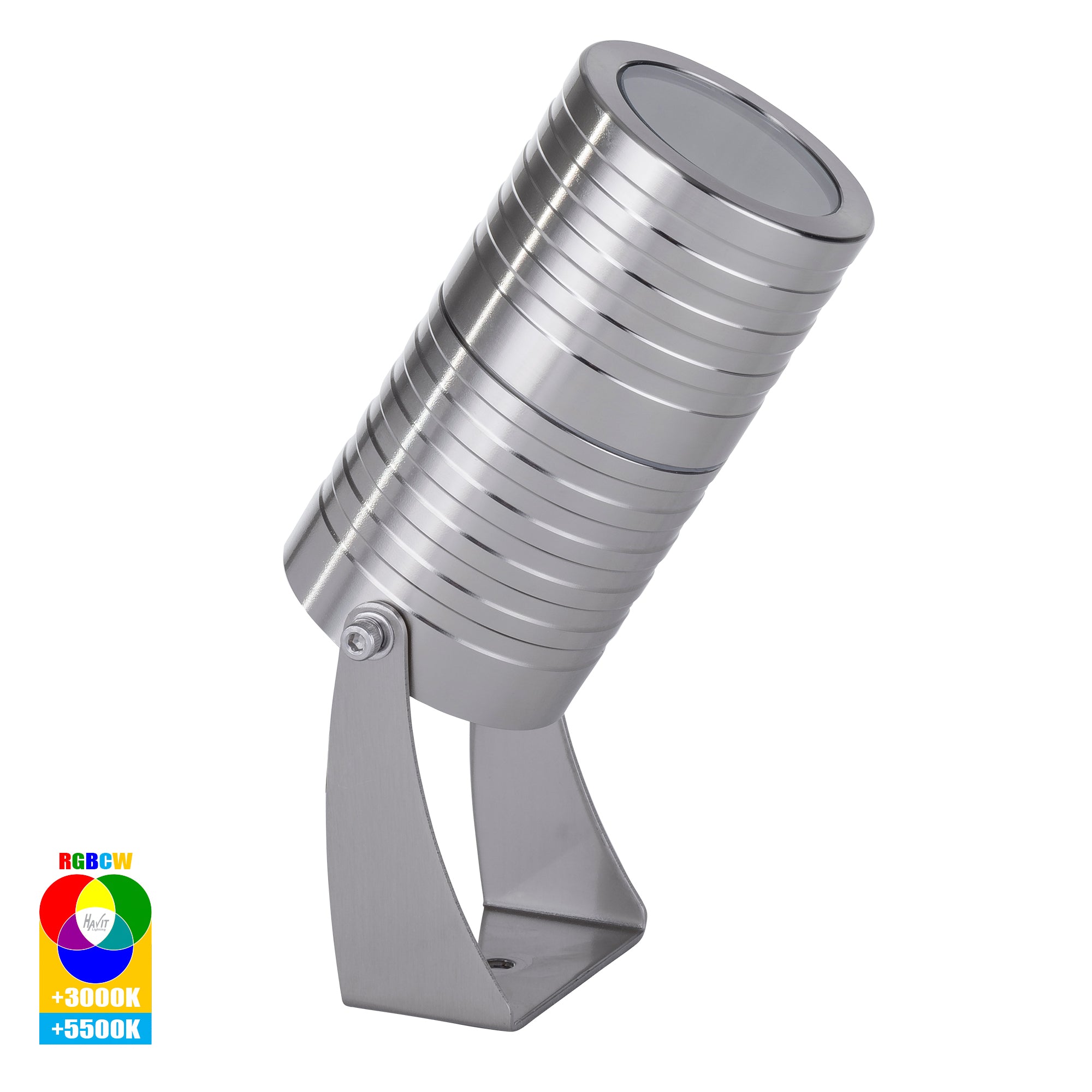 HV1462RGBCW-SS316 - Nova 316 Stainless Steel RGBCW 7w LED Garden Spike Light