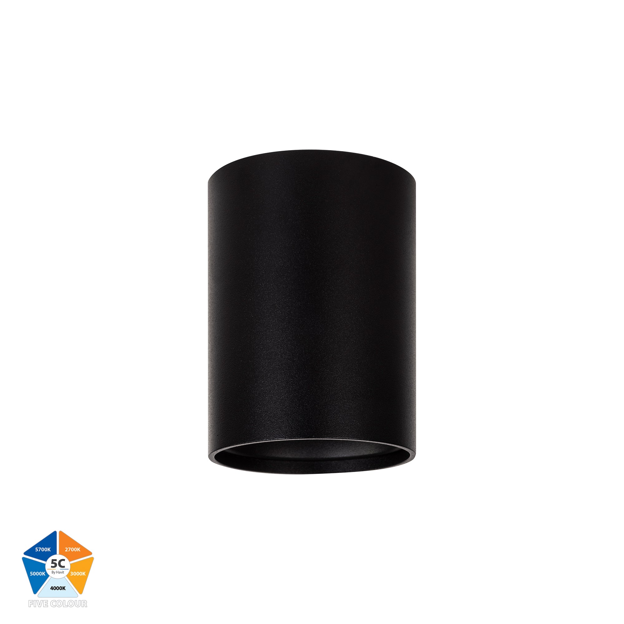 HV5841S-BLK | HV5841S-BLK-12V  - Nella Black 7w Surface Mounted LED Downlight