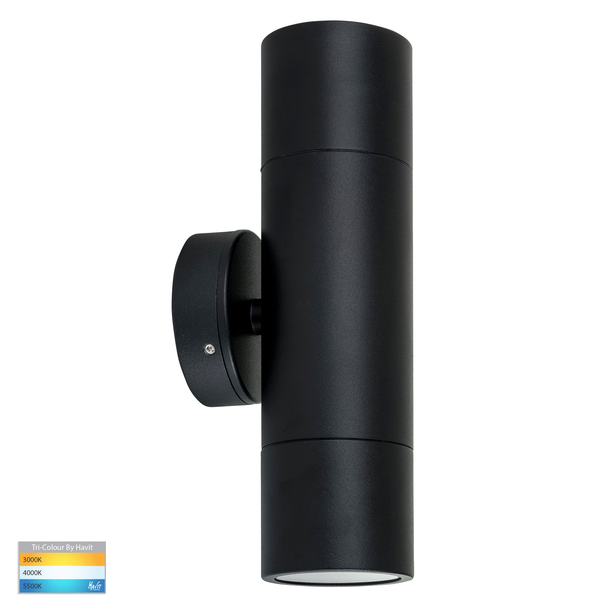 HV1025T-HV1027T - Tivah Black TRI Colour Up & Down Wall Pillar Lights – Havit  Lighting