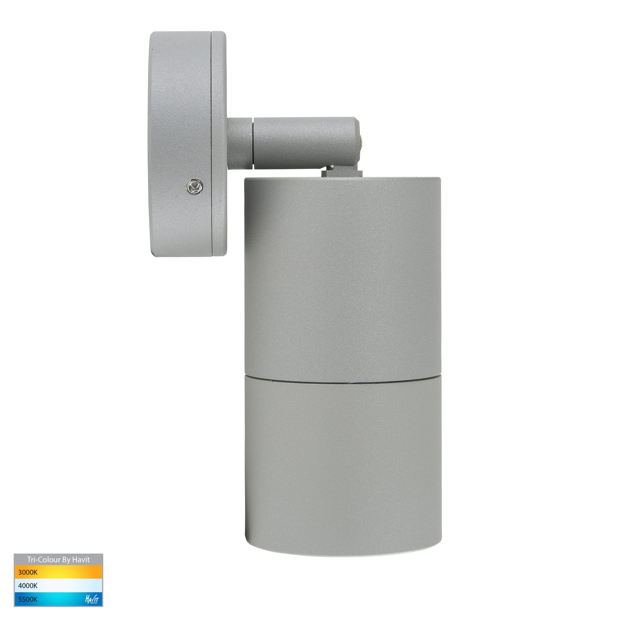 HV1245T-HV1247T - Tivah Silver TRI Colour Single Adjustable Wall Pillar Lights