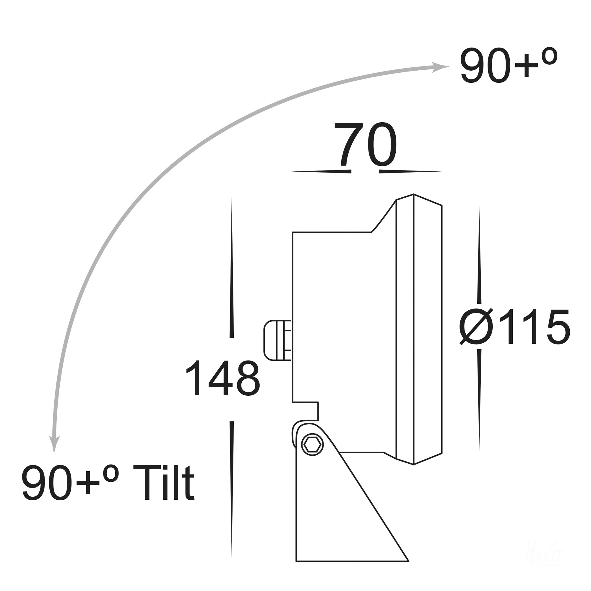 HV1494 - Sotto 316 Stainless Steel 15w LED Pond or Garden Light