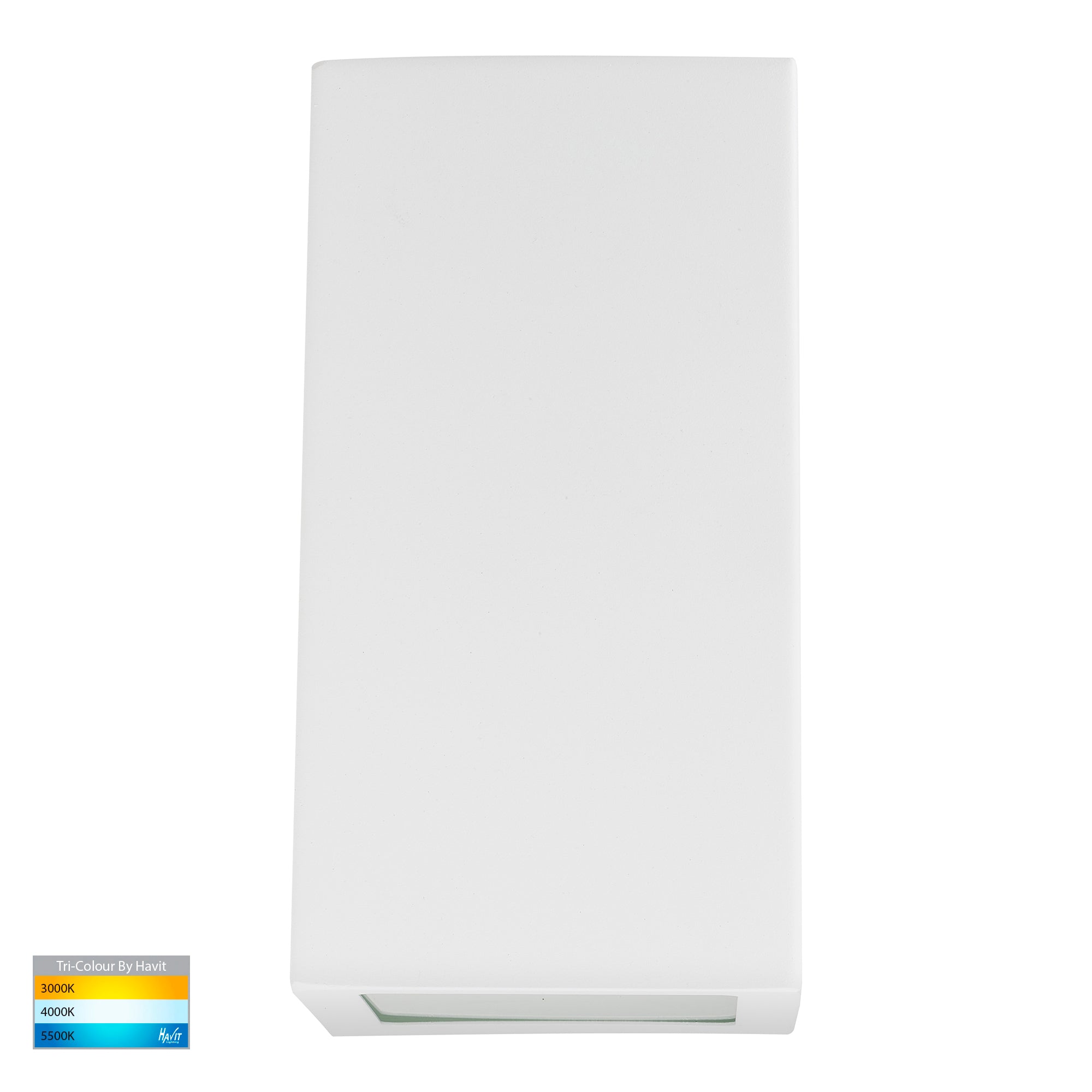 HV3601T-WHT - Taper White TRI Colour LED Wedge Wall Light
