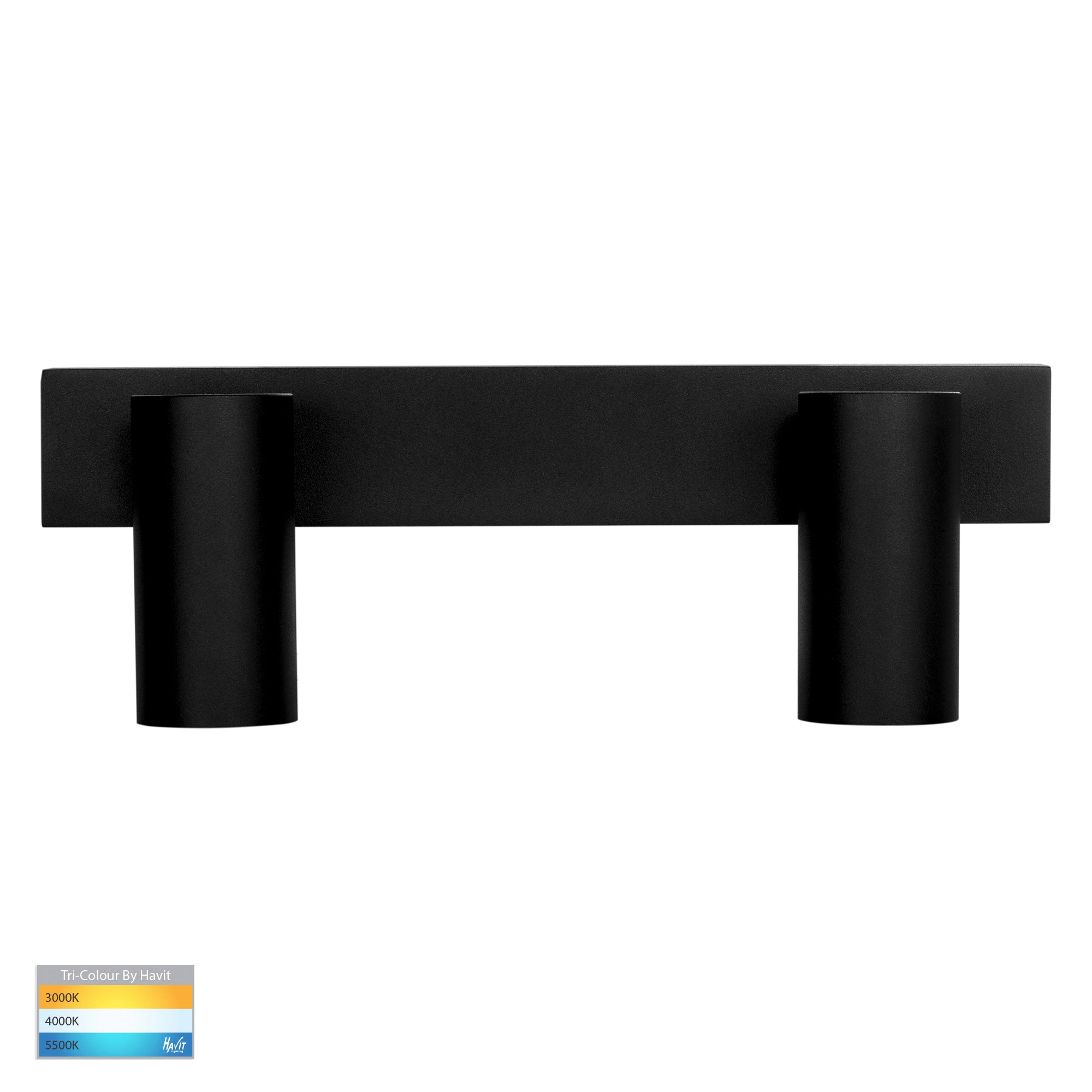 HV4002T-2-BLK - Revo Black 2 Light TRI Colour LED Bar Light