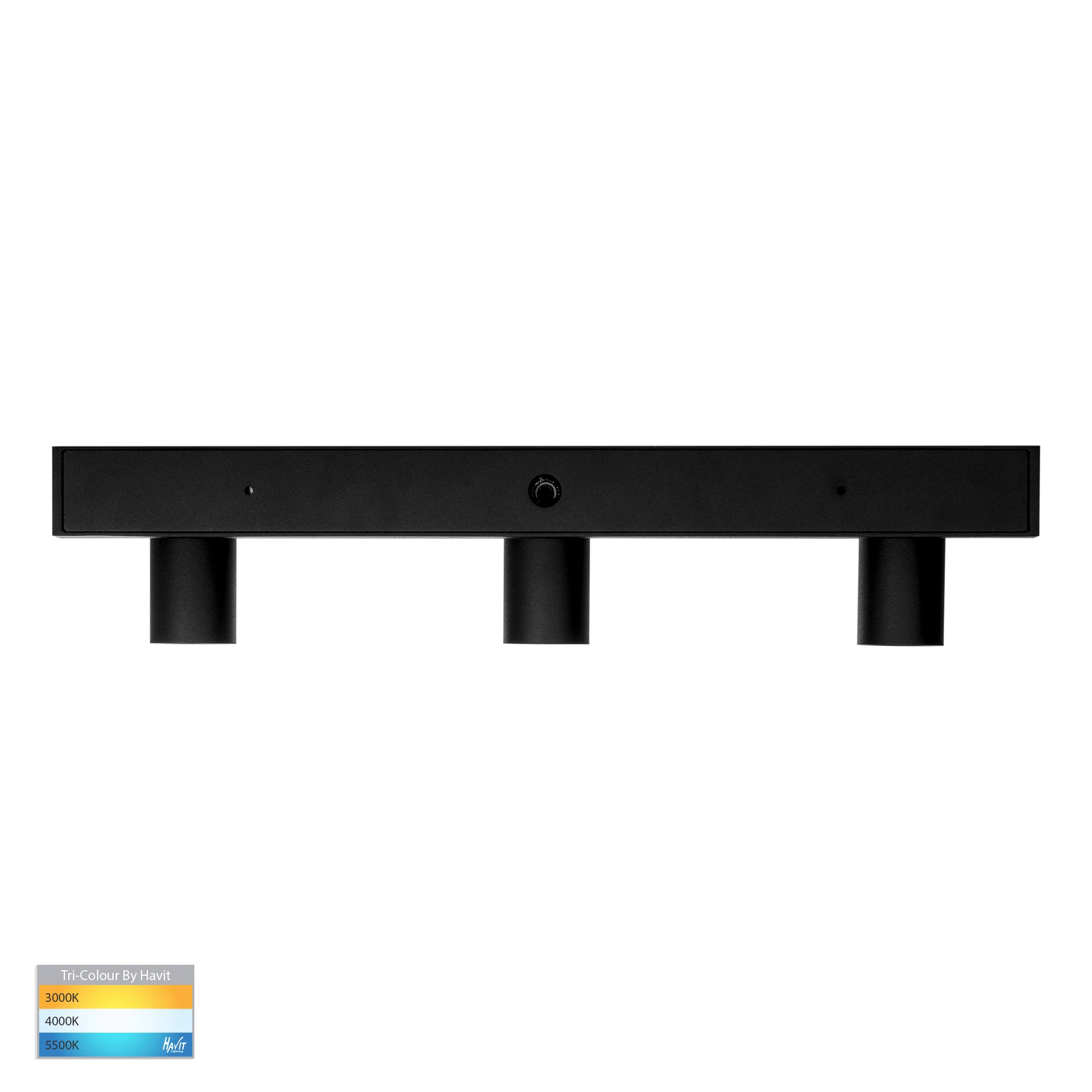 HV4002T-3-BLK - Revo Black 3 Light TRI Colour LED Bar Light