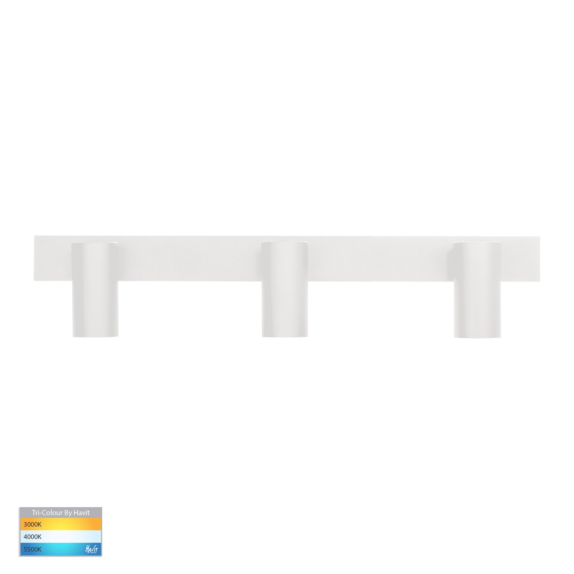 HV4002T-3-WHT - Revo White 3 Light TRI Colour Bar Light