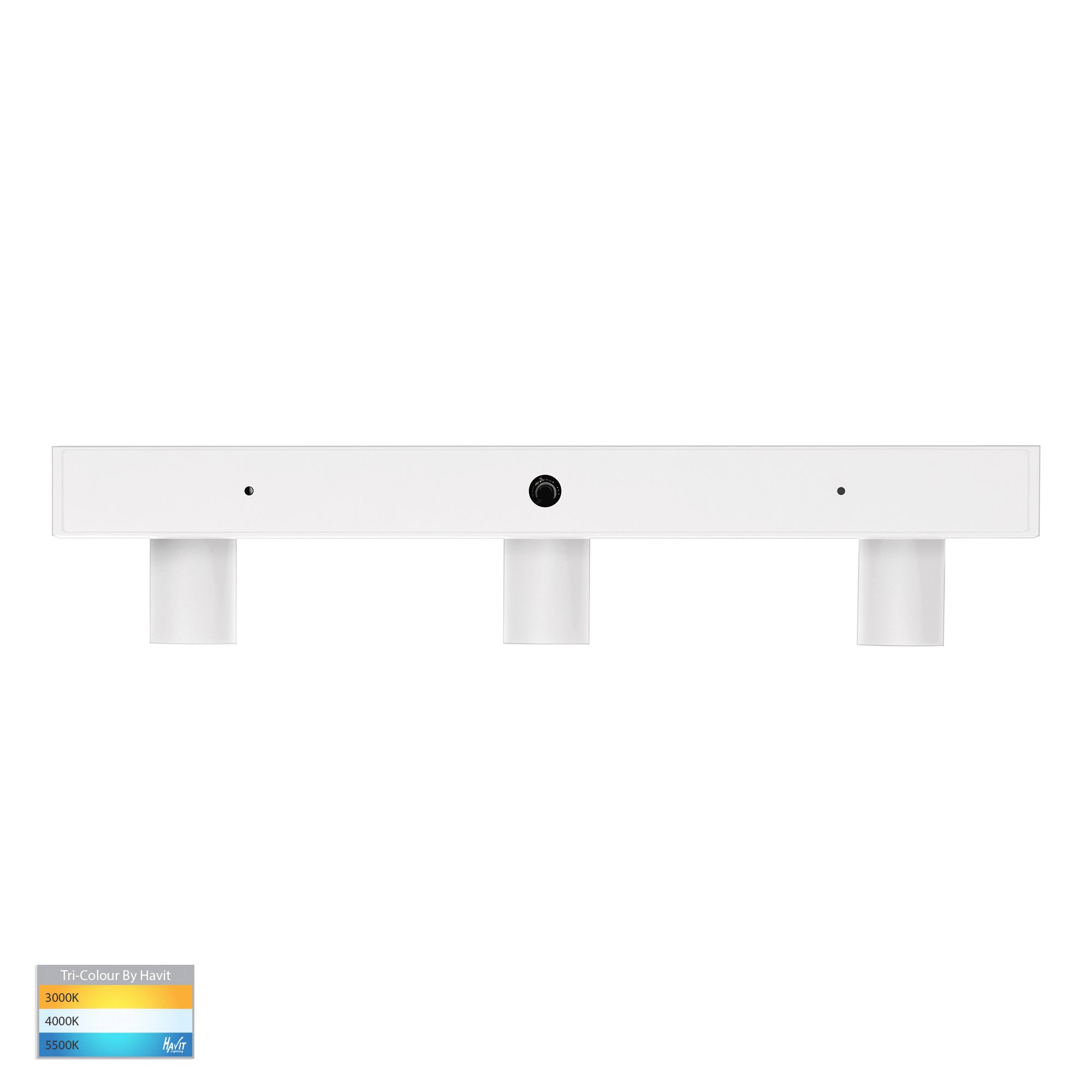 HV4002T-3-WHT - Revo White 3 Light TRI Colour Bar Light