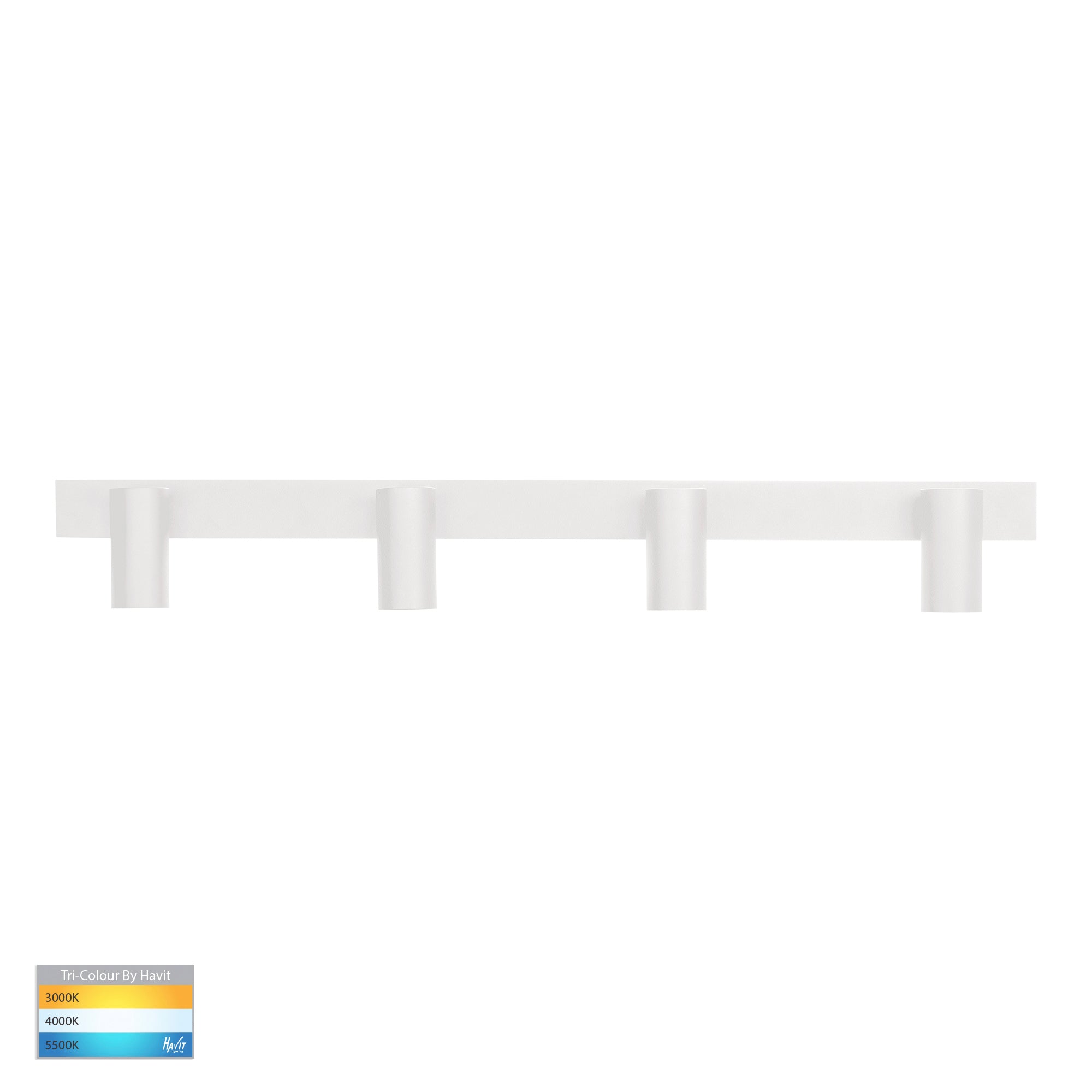 HV4002T-4-WHT - Revo White 4 Light TRI Colour Bar Light