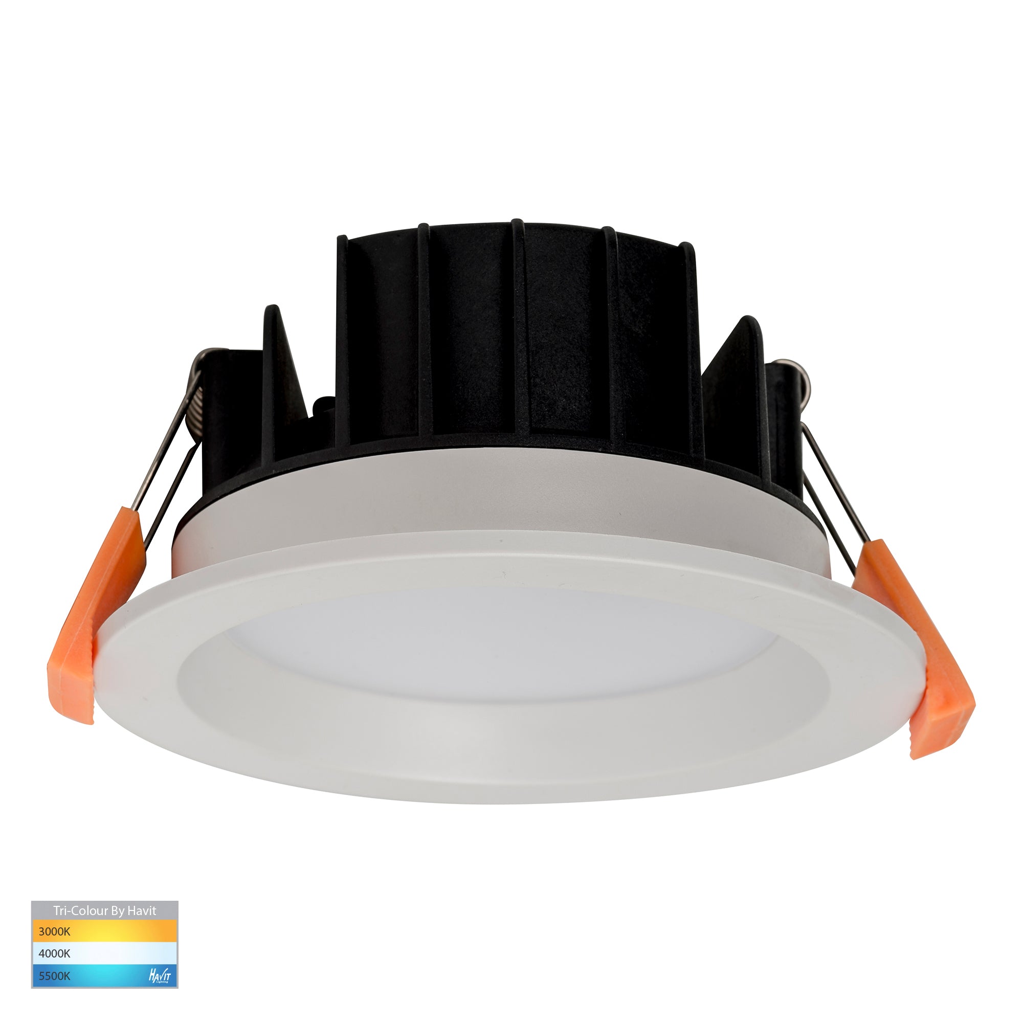 HV5522T-WHT | HV5522T-WHT-24V - Polly Polycarbonate White Fixed LED Downlight