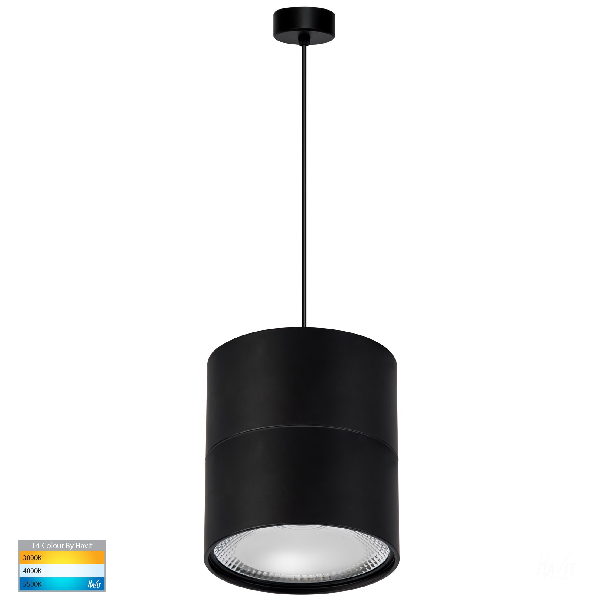 HV5805T-BLK-P - Nella Black 18w LED Pendant