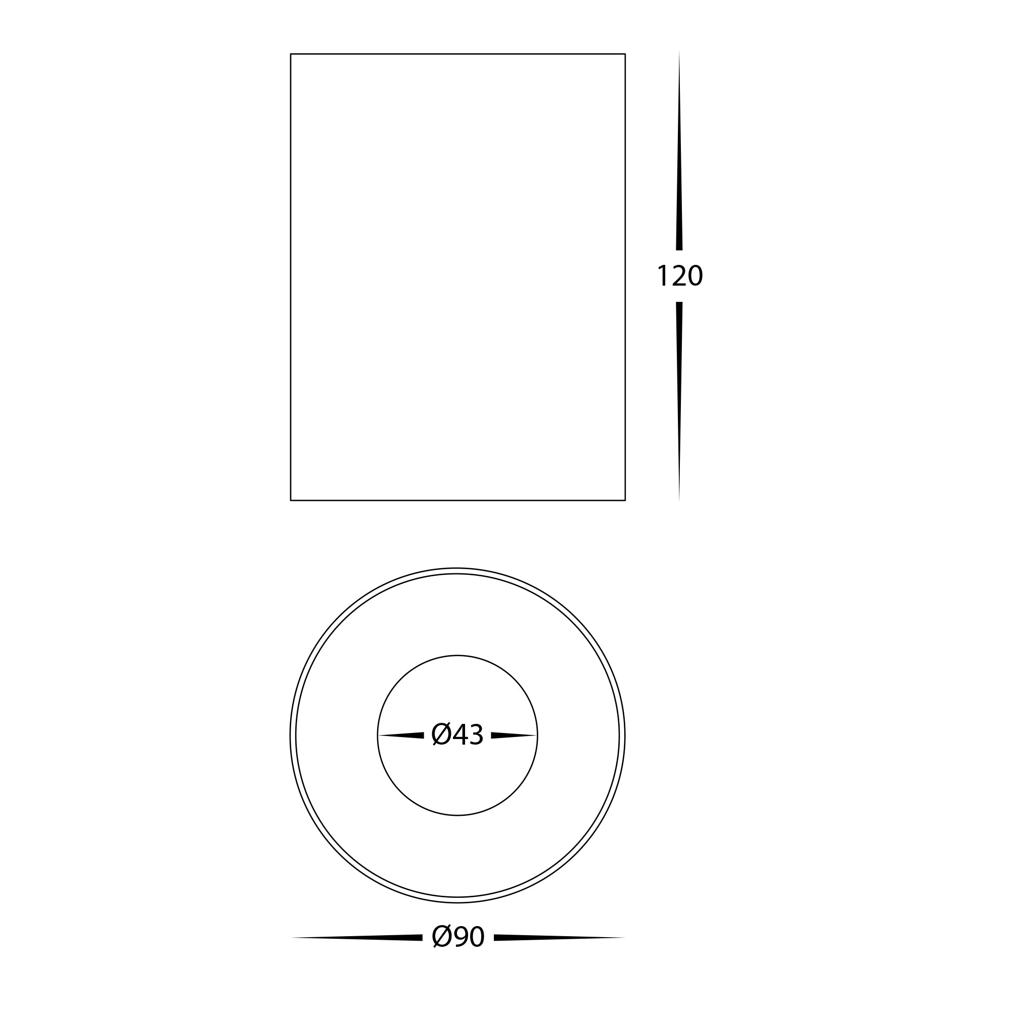 HV5842S-WHT | HV5842S-WHT-12V - Nella White 12w Surface Mounted LED Downlight