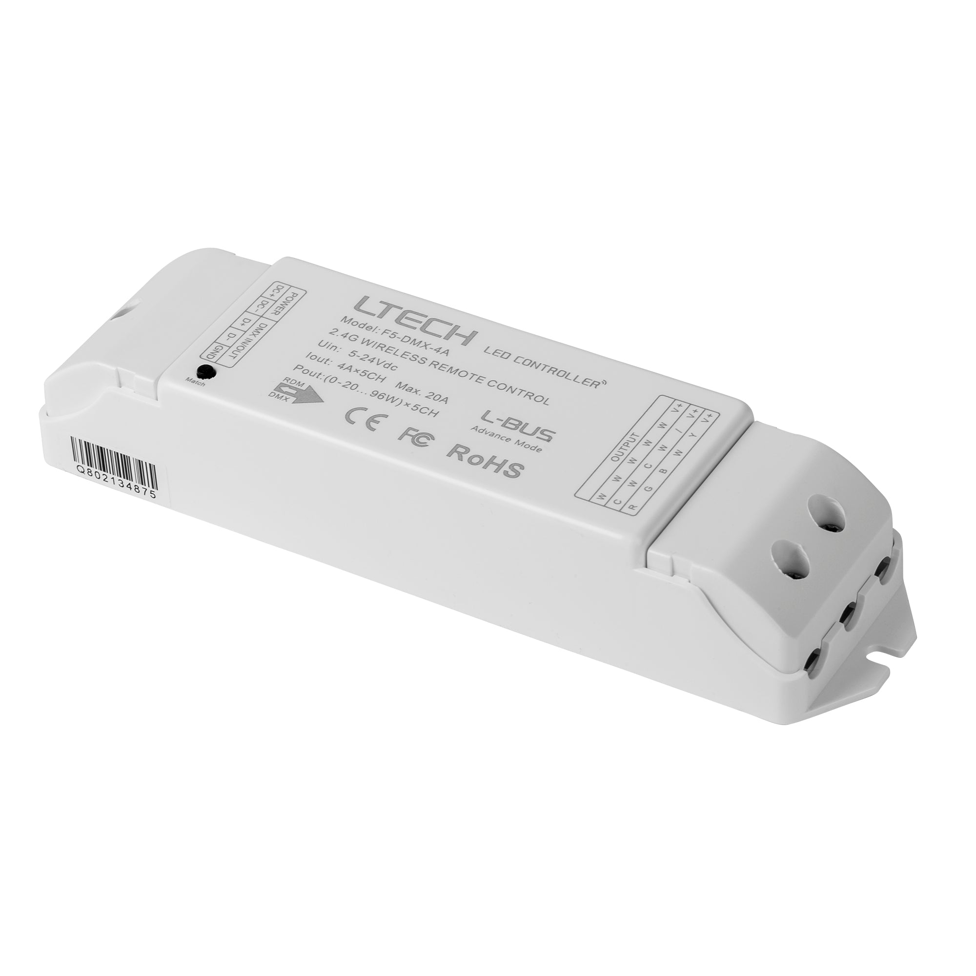 HV9103-F5-DMX-4A - 5 Channel LED Strip Receiver