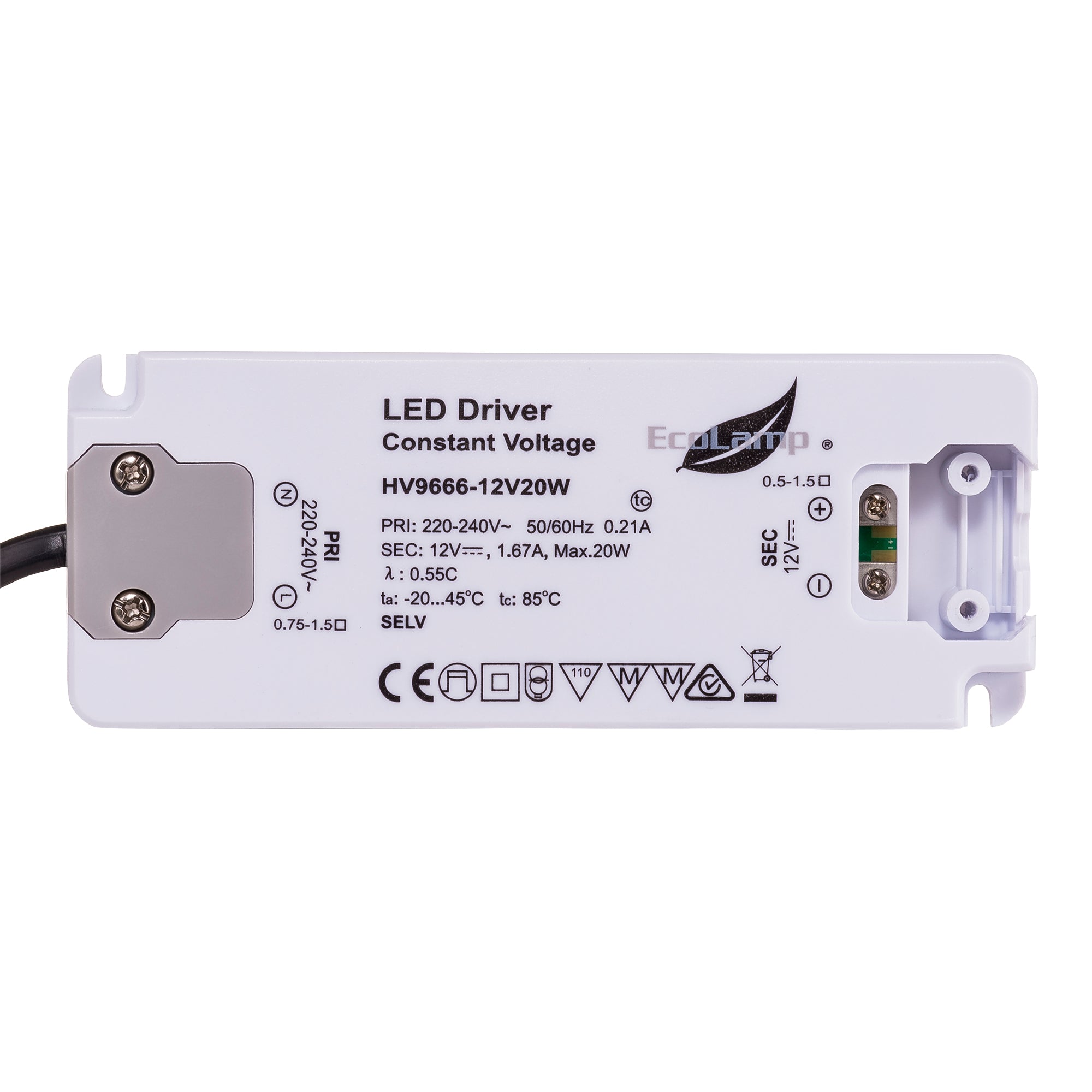 HV9666-20W - 20w Indoor IP20 Constant Voltage LED Driver
