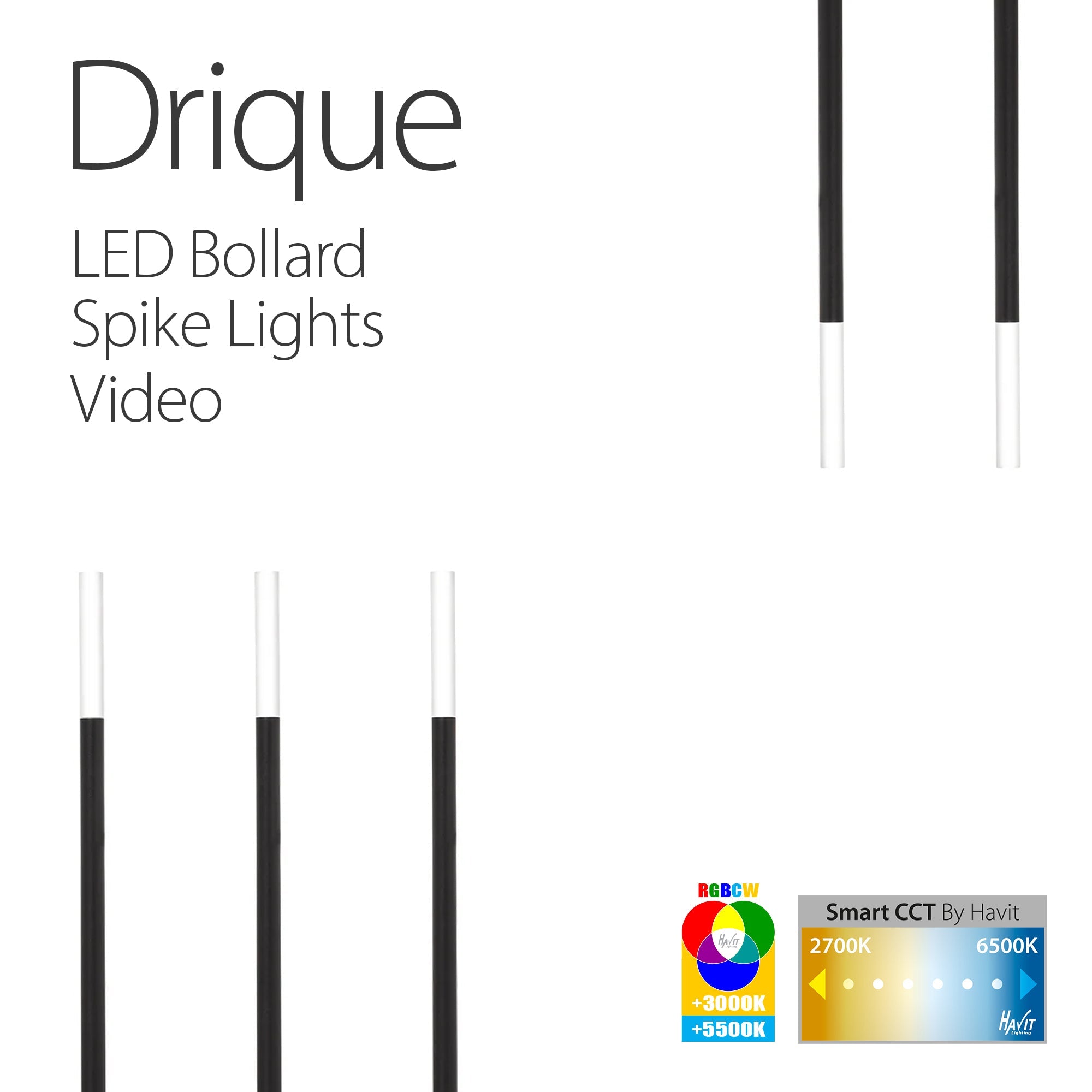 Drique LED Bollard Spike Light Video