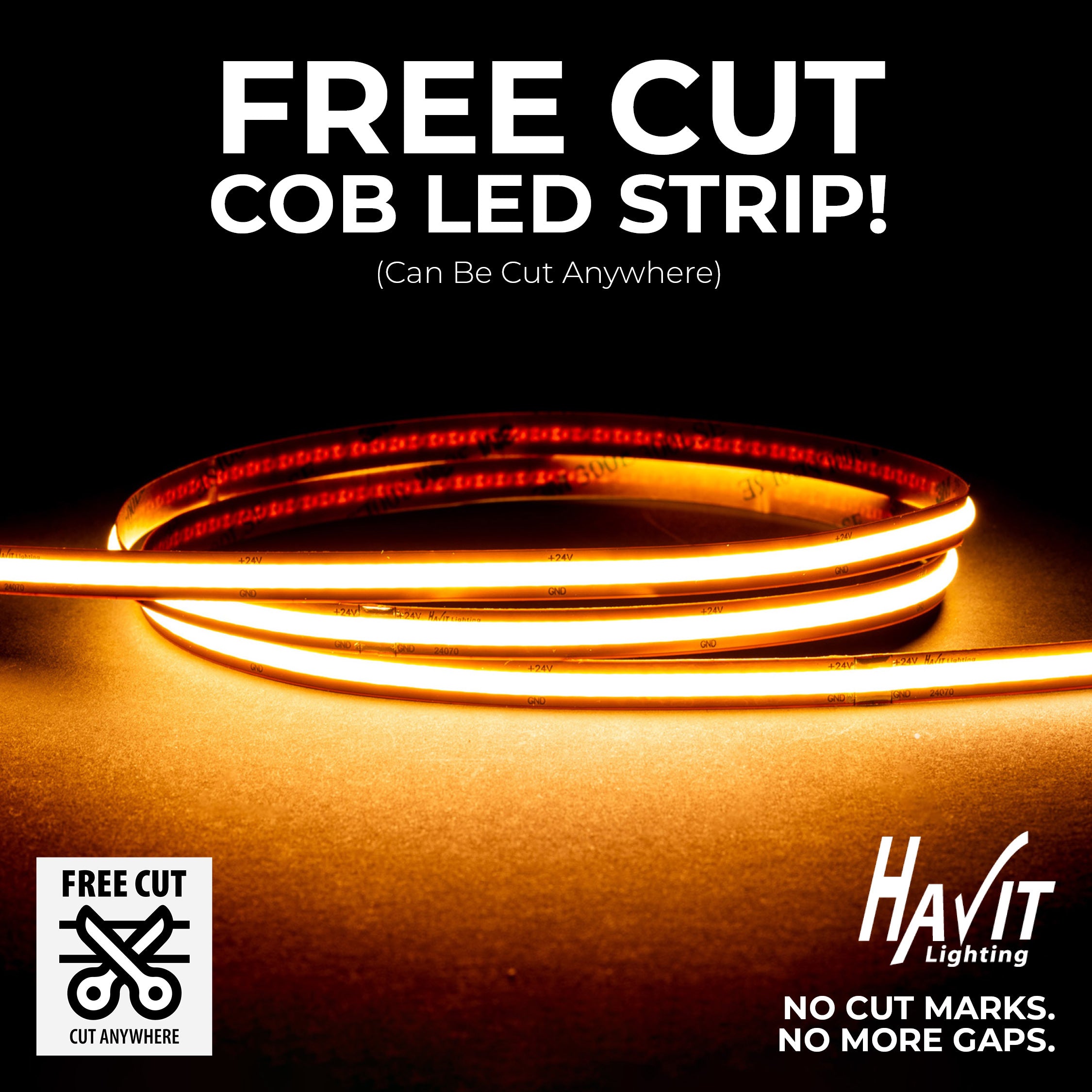 FREE Cut COB LED Strip Video!