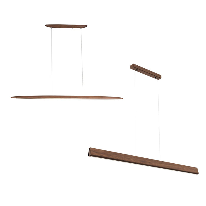 Linear Timber Pendants