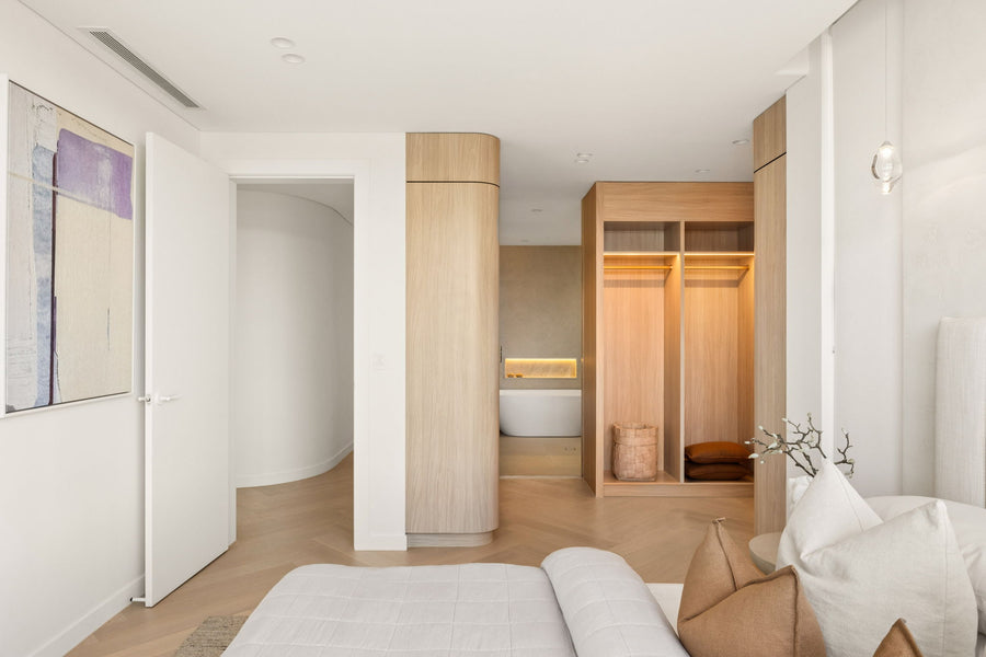 LED Strip Lighting in Bedroom Joinery