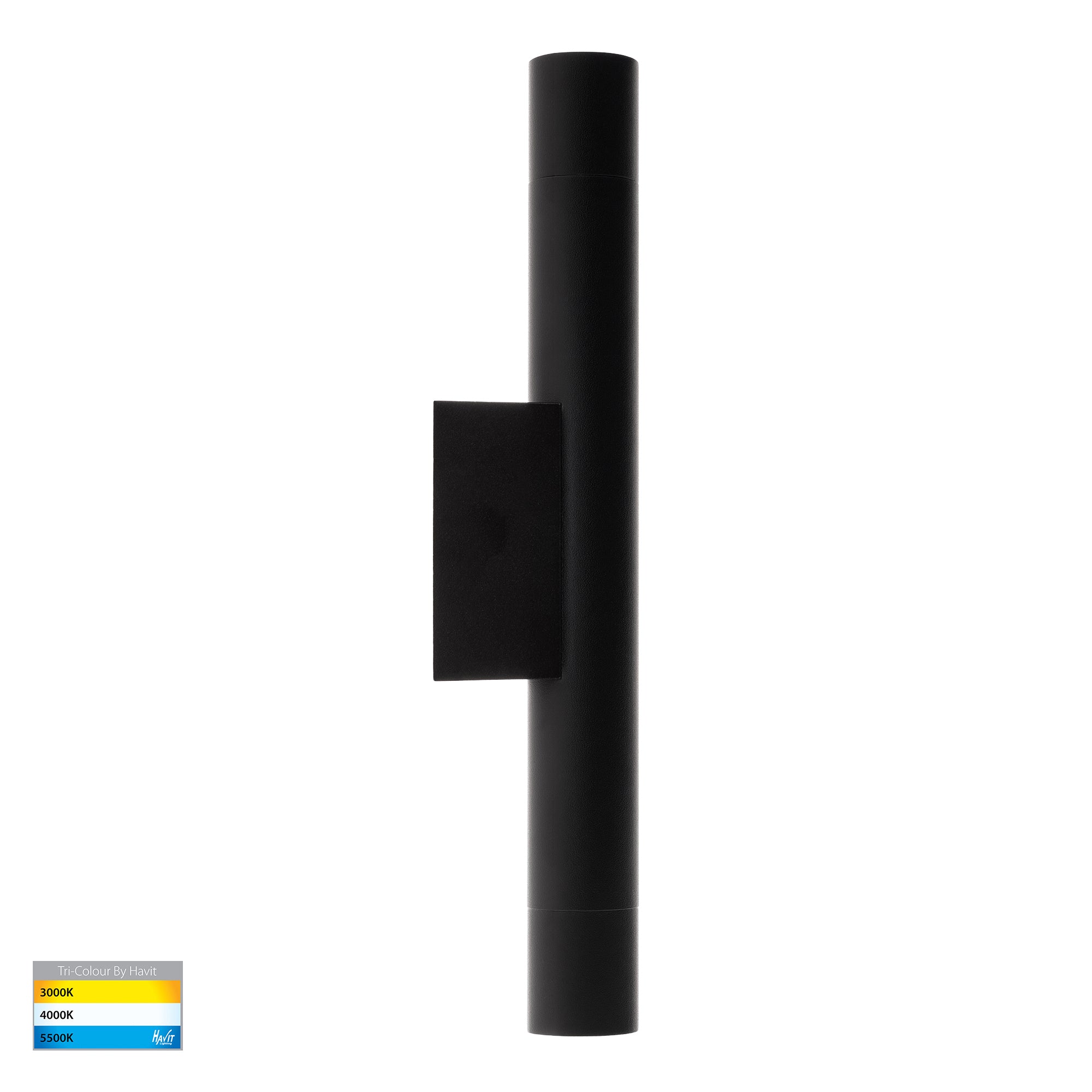HV10295T - Dugo Aluminium Black Up & Down Wall Light