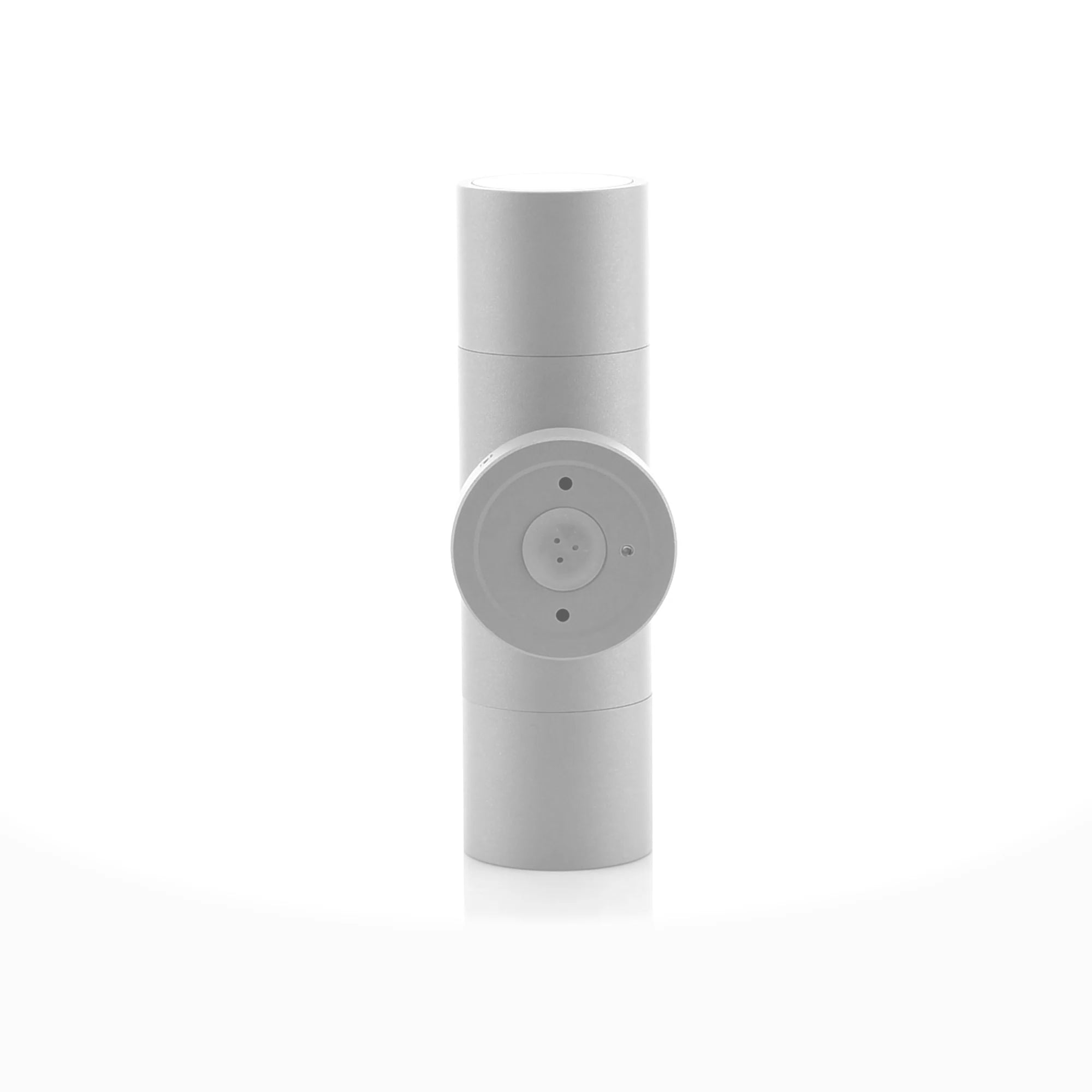 HV1045T-HV1047T - Tivah Silver TRI Colour Up & Down Wall Pillar Lights 360 degree view
