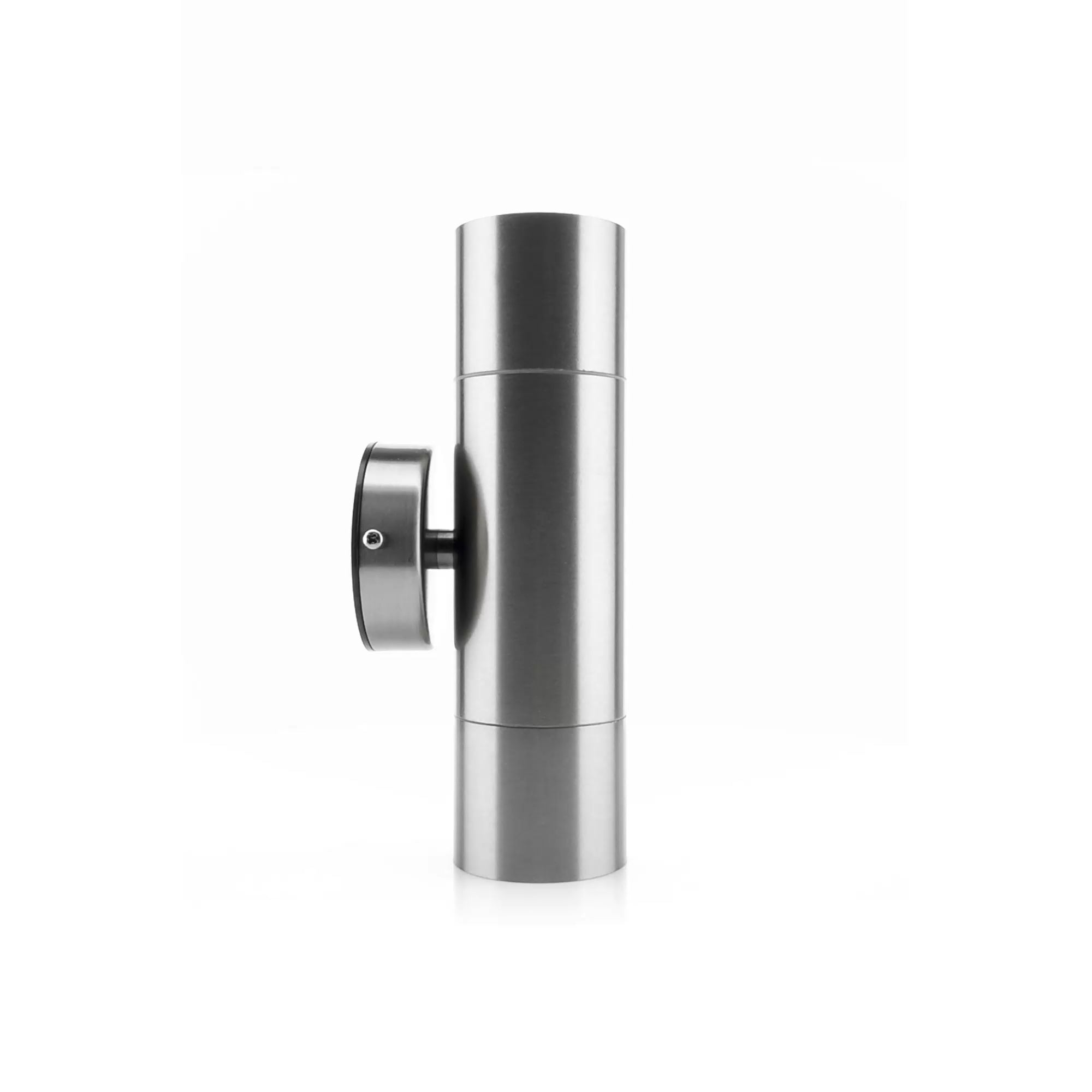 HV1072T  - Fortis Stainless Steel TRI Colour Up & Down Wall Pillar Lights 360 degree view
