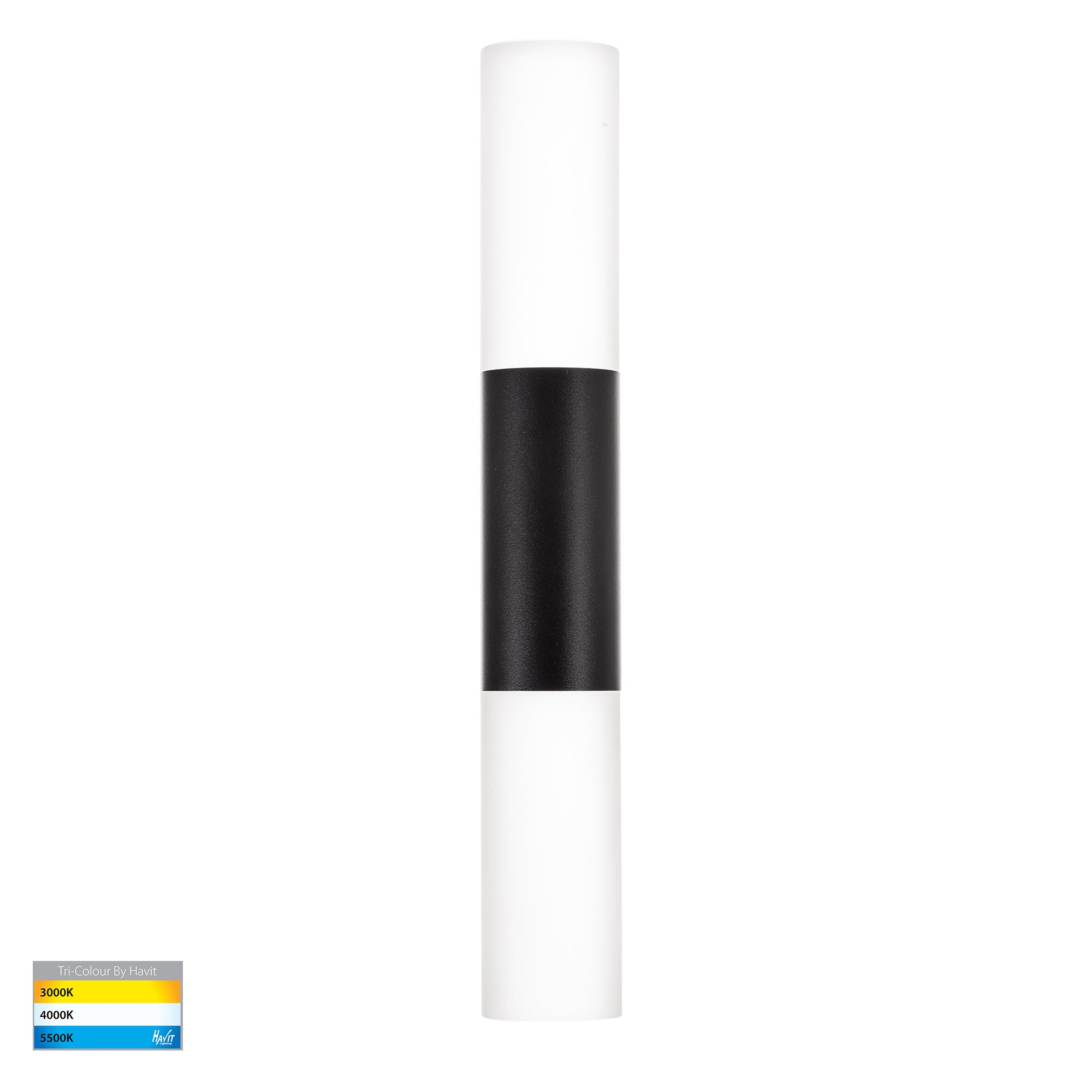 HV10932T-BLK - Akril Aluminium Black 2 Light Wall Light