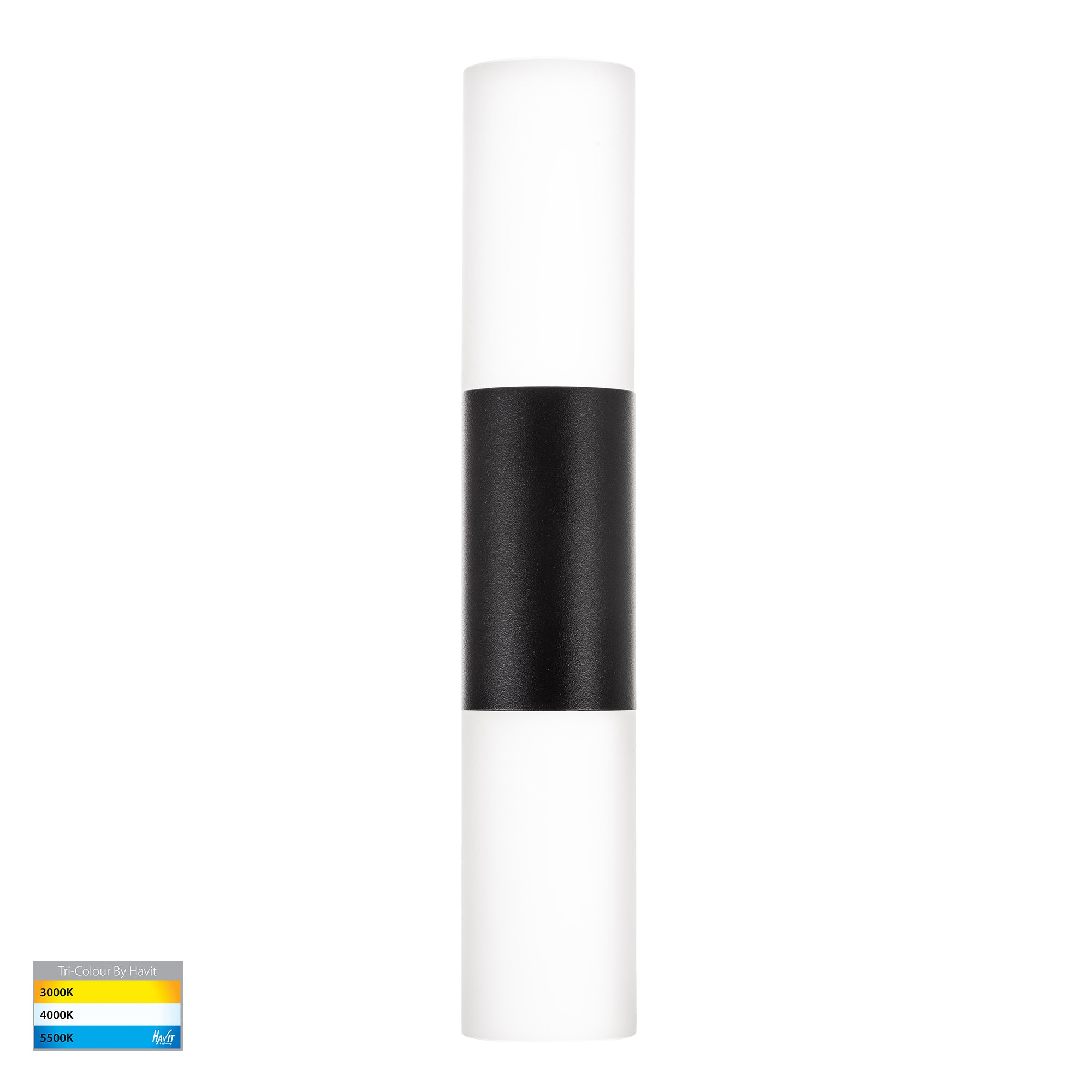 HV10942T-BLK - Akril Aluminium Black 2 Light Wall Light