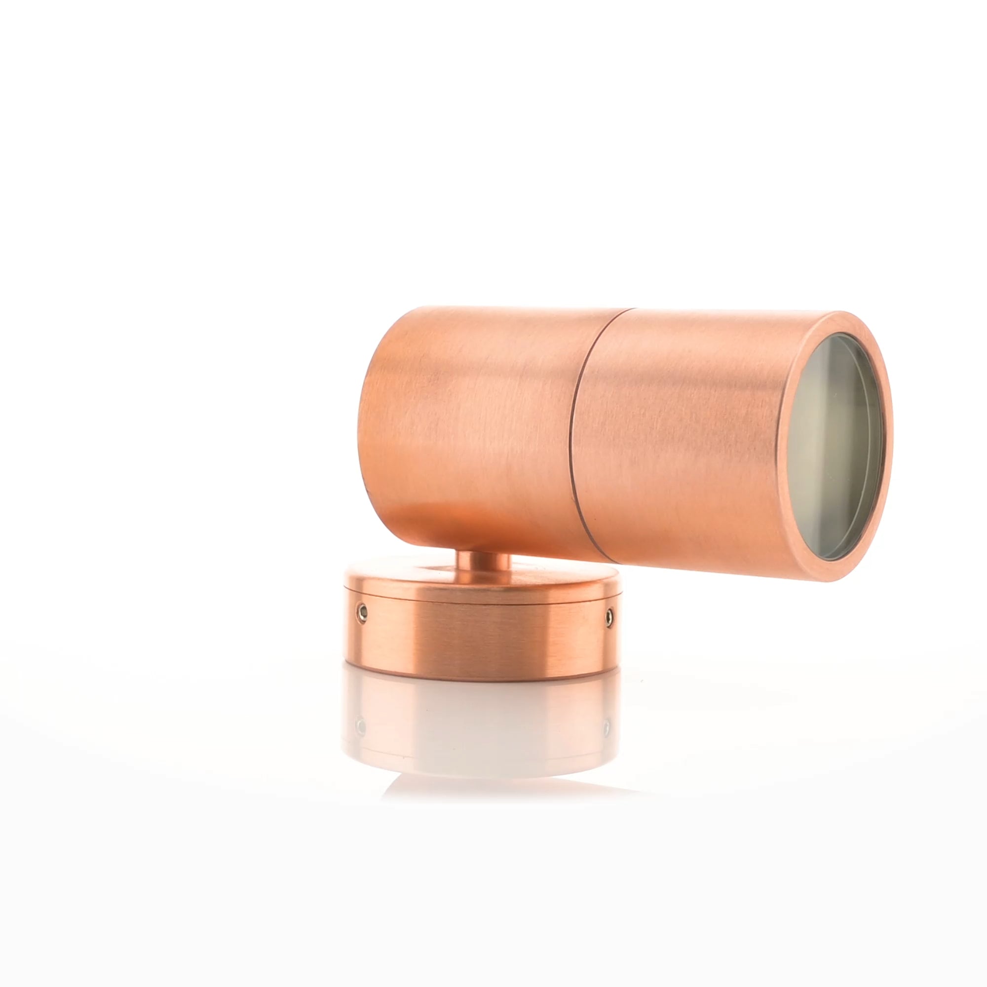 HV1115T-HV1117T - Tivah Solid Copper TRI Colour Fixed Down Wall Pillar Lights 360 degree view