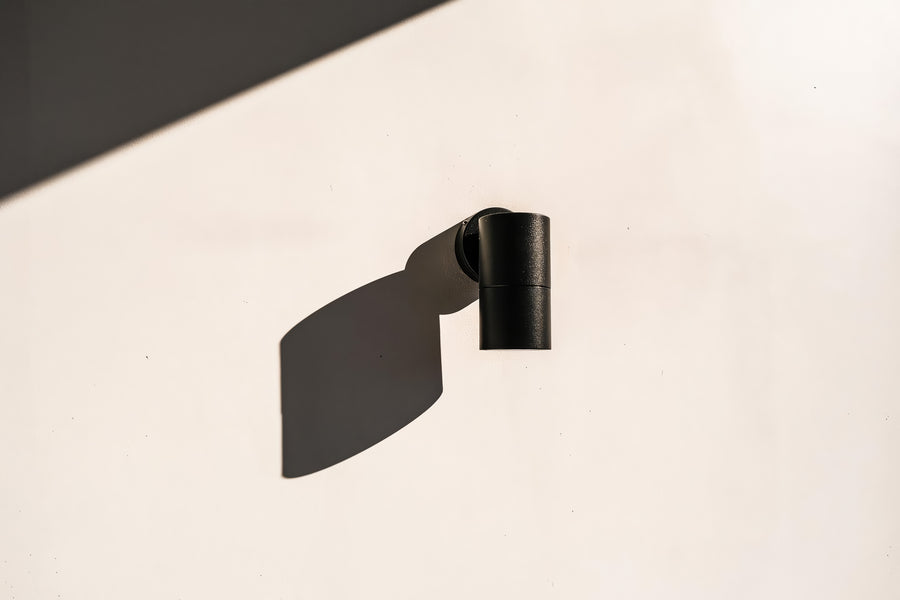 Tivah Black TRI Colour Fixed Down Wall Pillar Lights