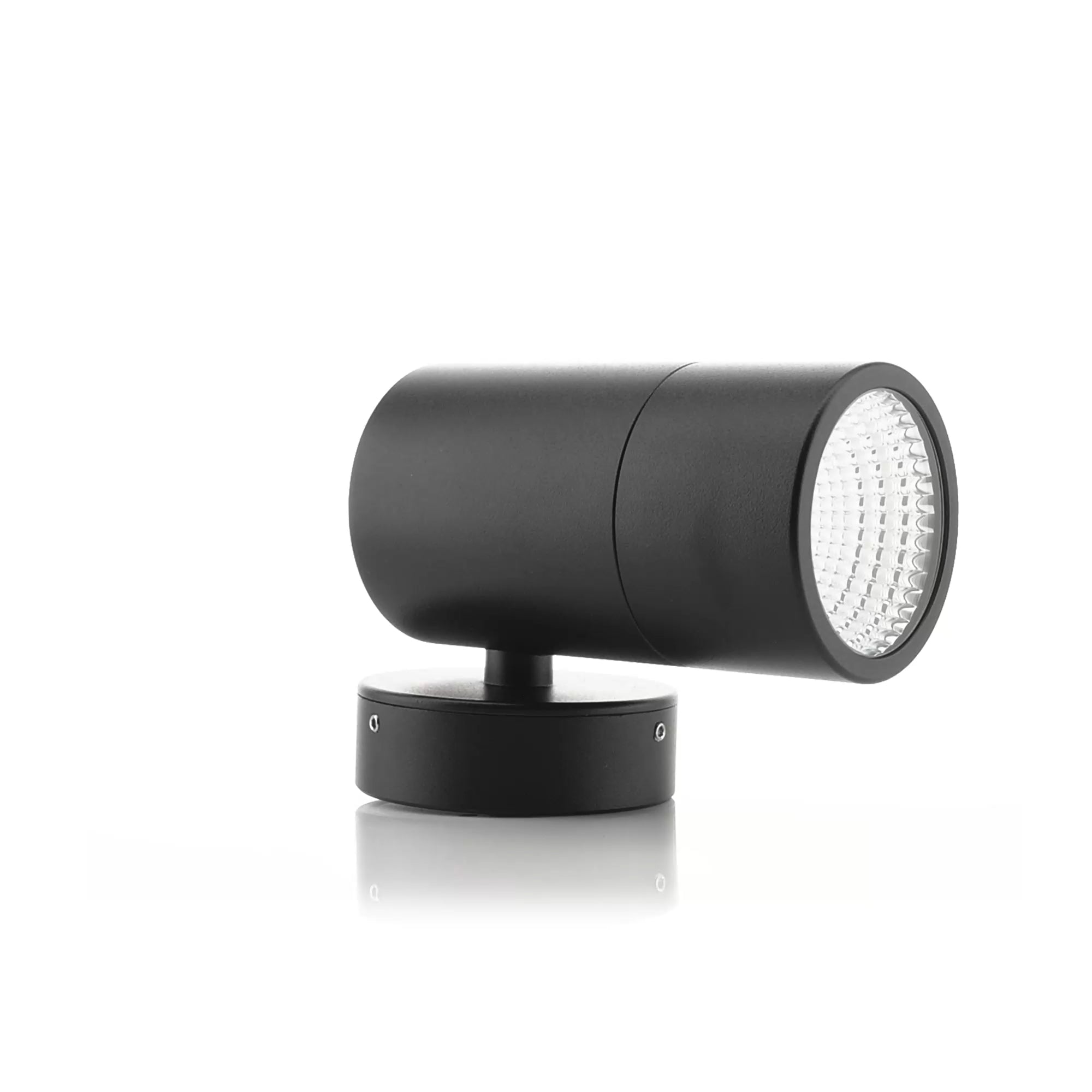 HV1128T - Maxi Tivah Aluminium Black TRI Colour Fixed Down Wall Pillar Lights 360 degree view