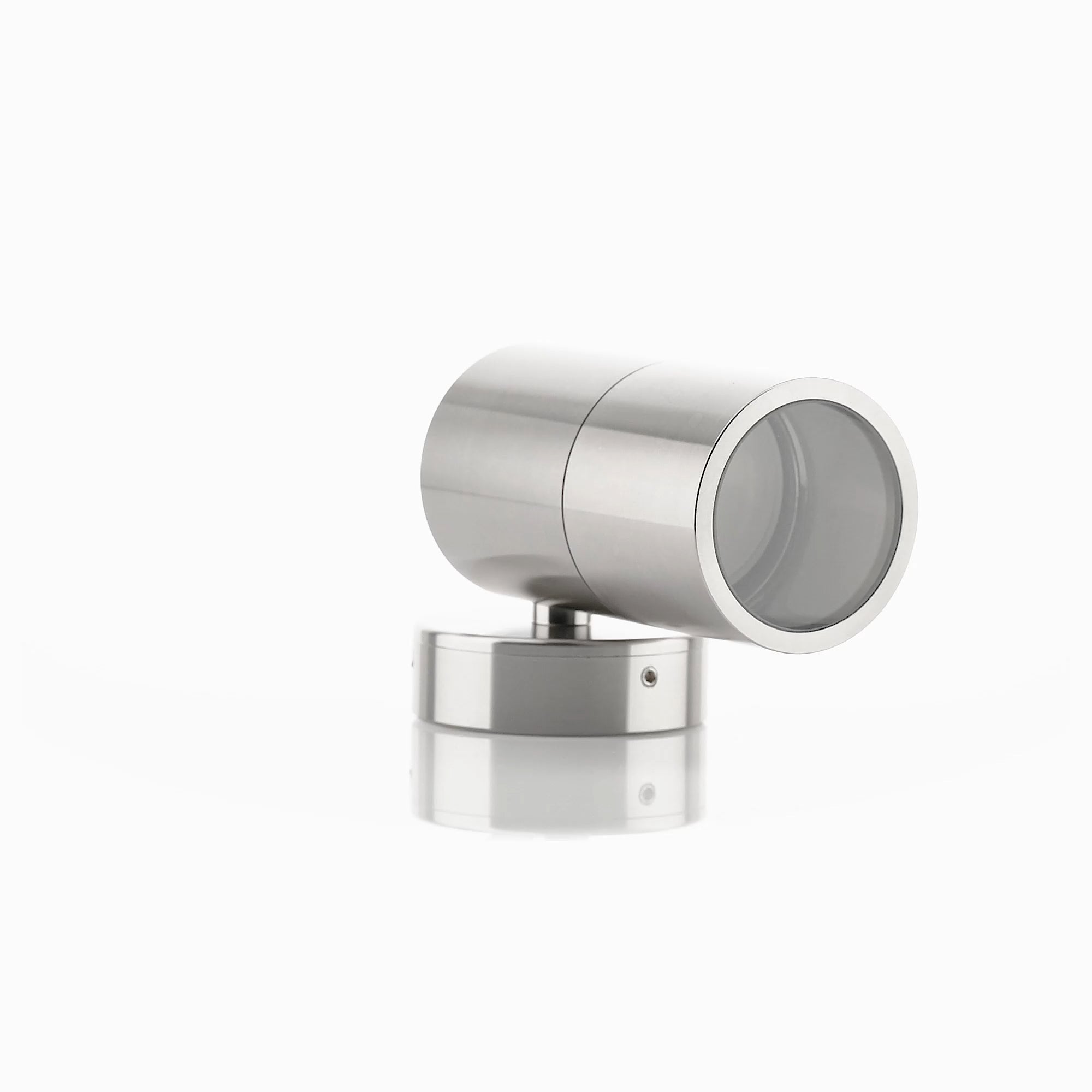 HV1185T-HV1187T - Tivah Titanium Aluminum TRI Colour Fixed Down Wall Pillar Lights 360 degree view