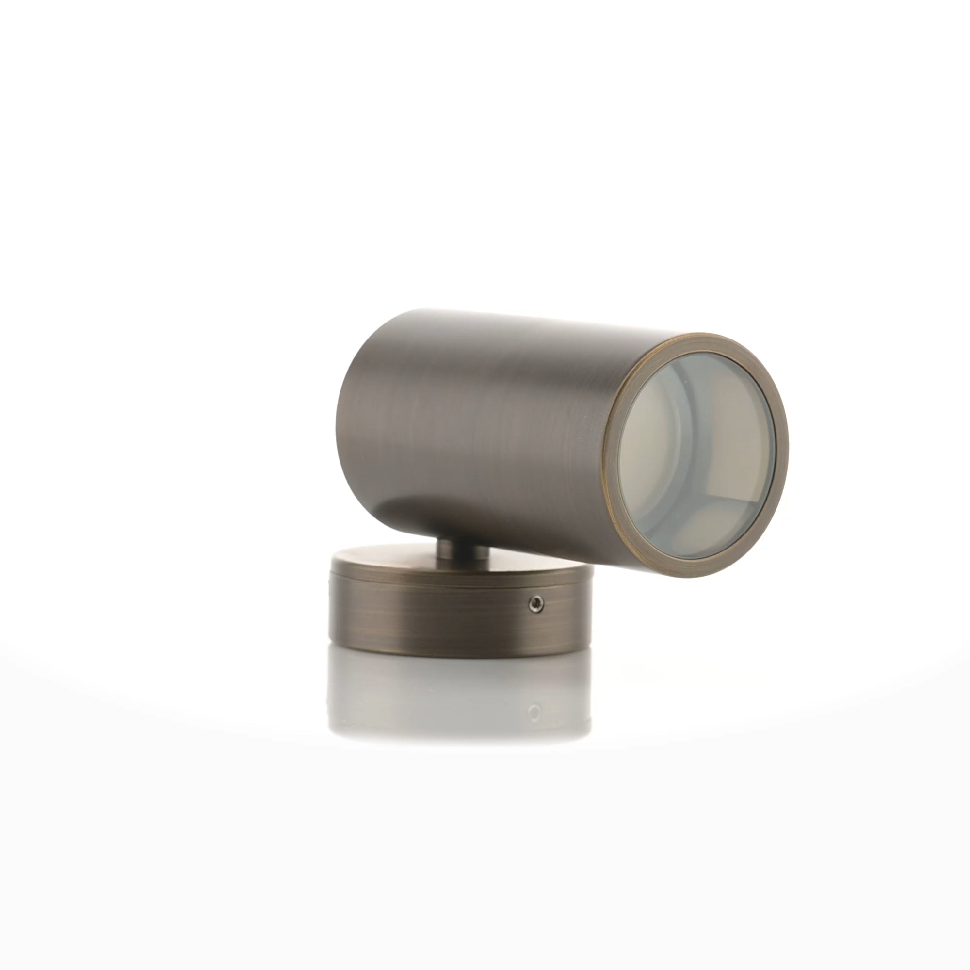 HV1195T-HV1197T - Tivah Antique Brass TRI Colour Fixed Down Wall Pillar Lights 360 degree view