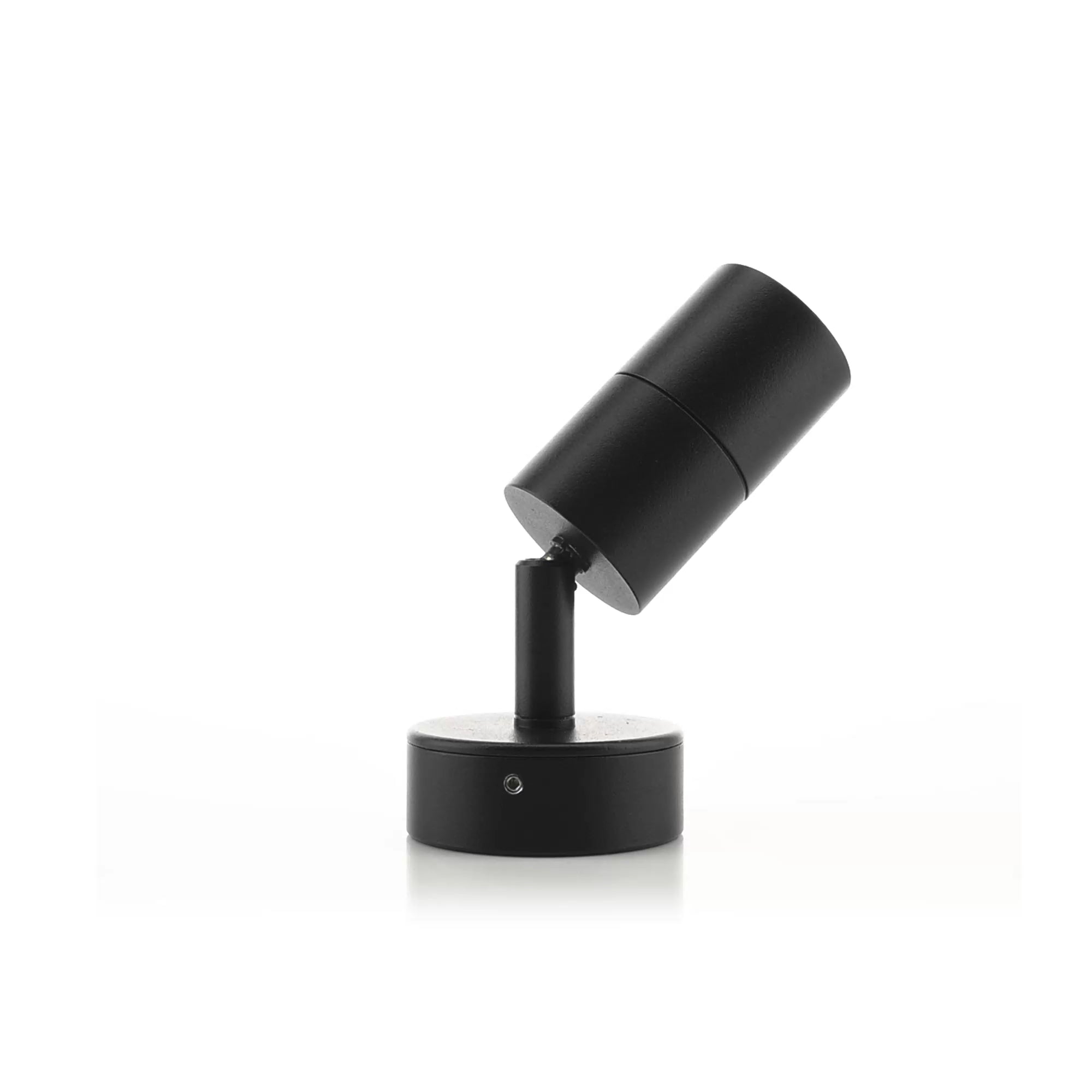 HV1227MR11NW - Mini Tivah Aluminium Black Single Adjustable Wall Pillar Lights 360 degree view