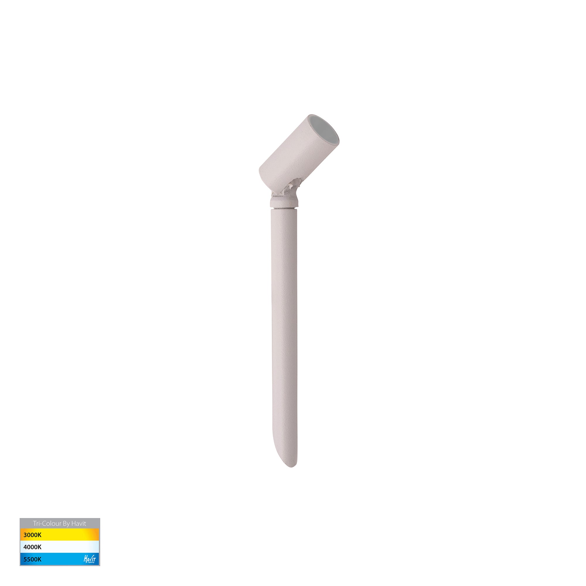 HV1433T-WHT -  Spar Aluminium White Spike or Surface Mounted Spot Light