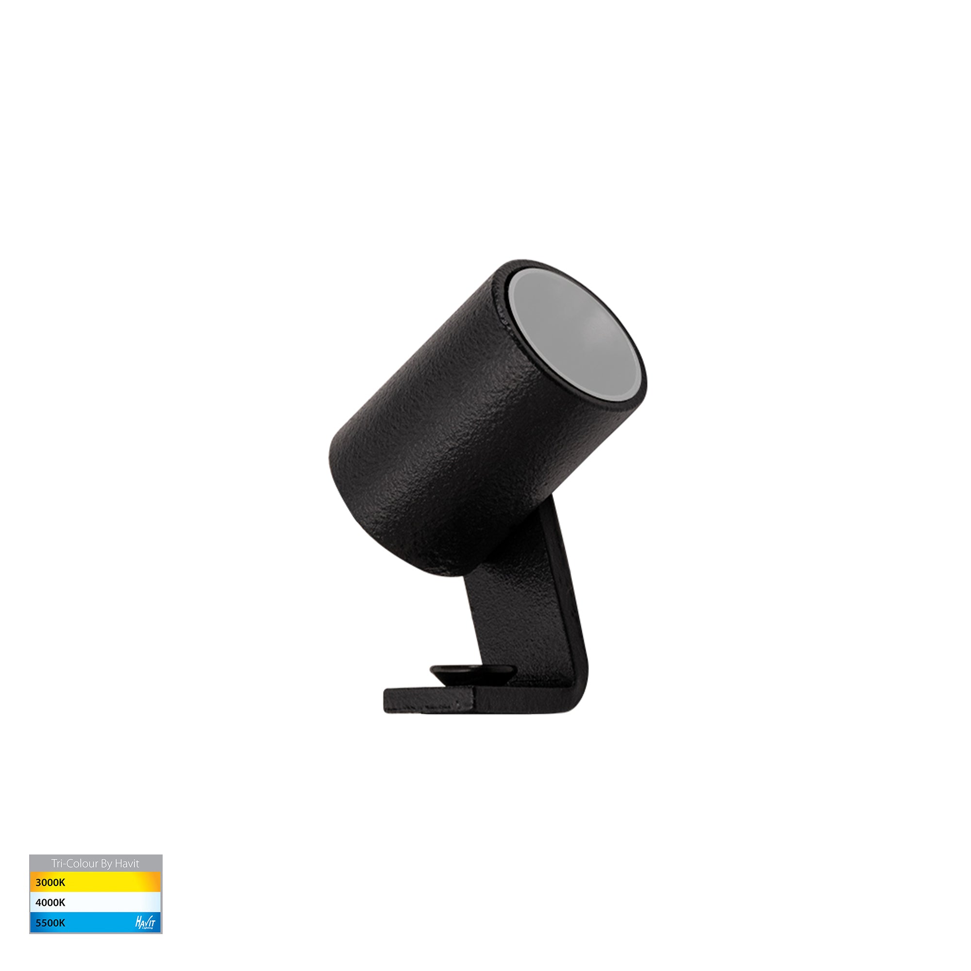 HV1434T-BLK -  Spar Aluminium Black Spike or Surface Mounted Spot Light
