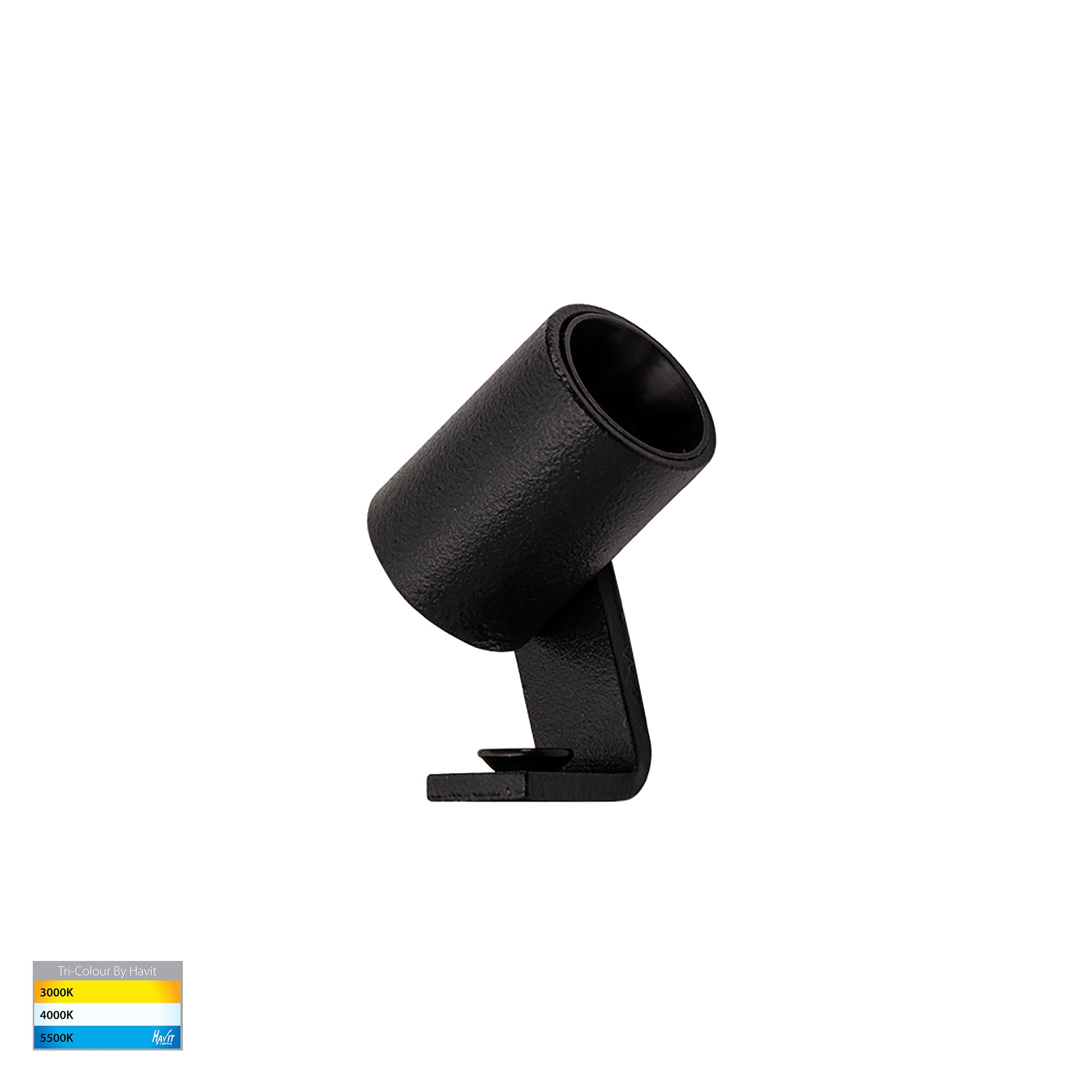 HV1434T-BLK -  Spar Aluminium Black Spike or Surface Mounted Spot Light