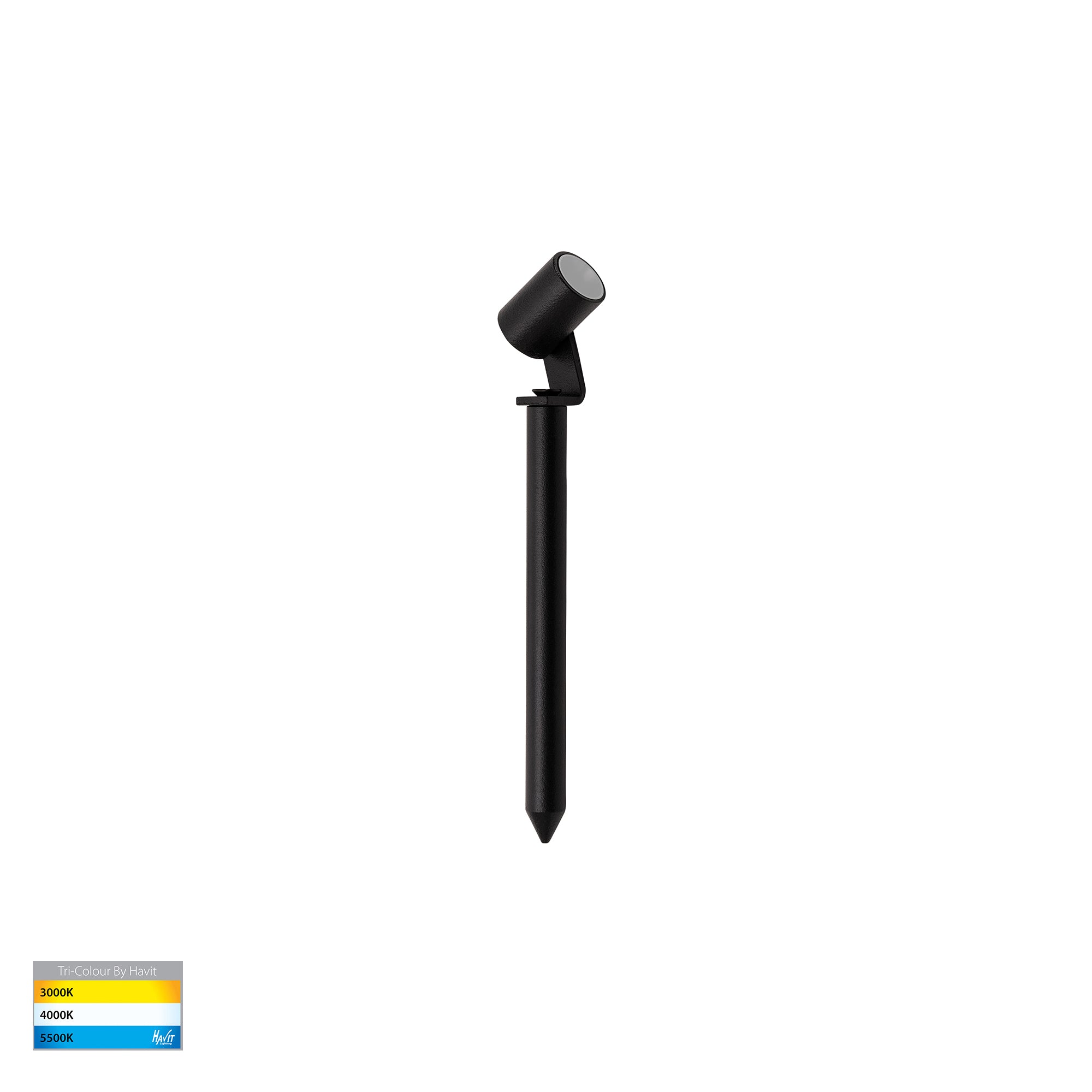 HV1434T-BLK -  Spar Aluminium Black Spike or Surface Mounted Spot Light