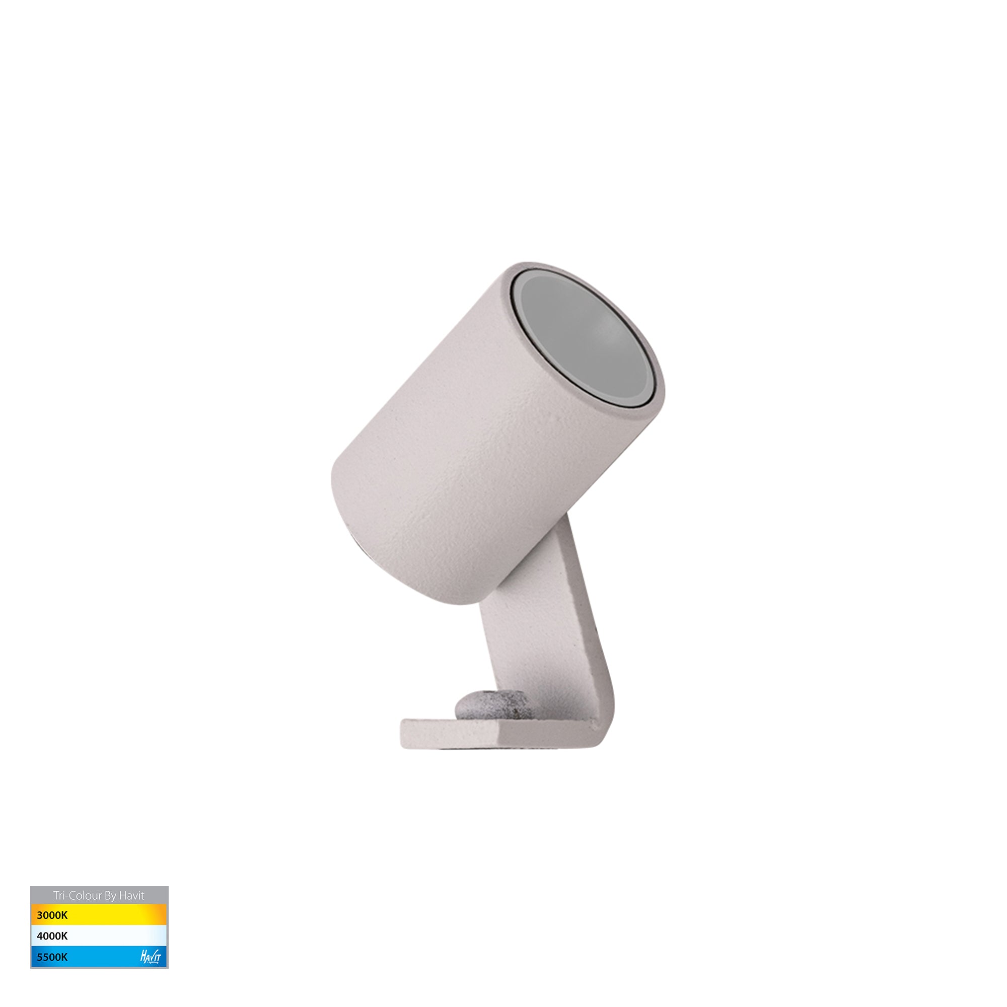 HV1434T-WHT -  Spar Aluminium White Spike or Surface Mounted Spot Light