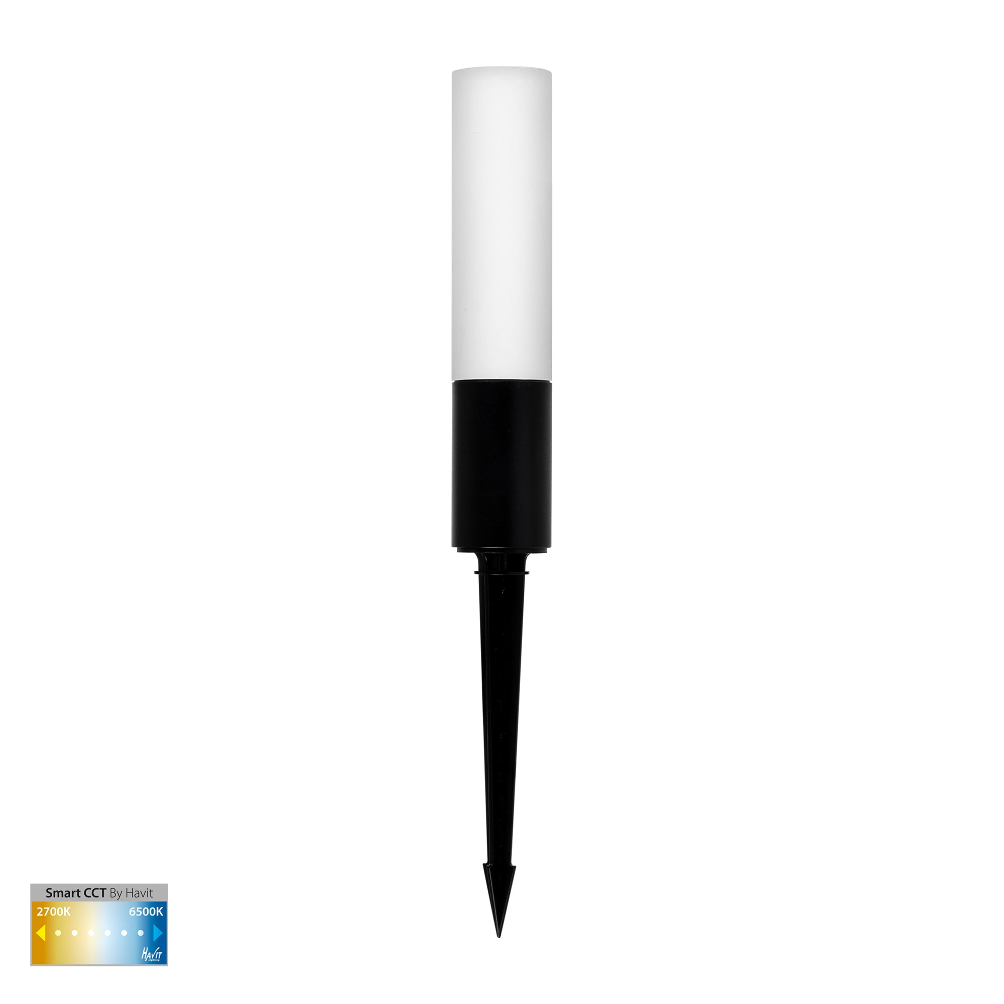 HV1449CCT-BLK-24V - Akril Aluminium Black 3w CCT Garden Spike Light