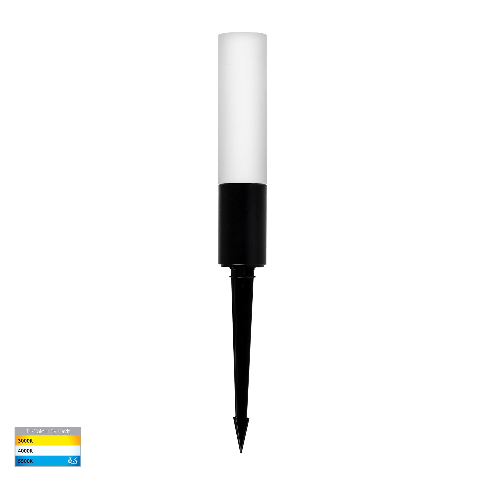 HV1449T-BLK-24V - Akril Aluminium Black 3w Garden Spike Light