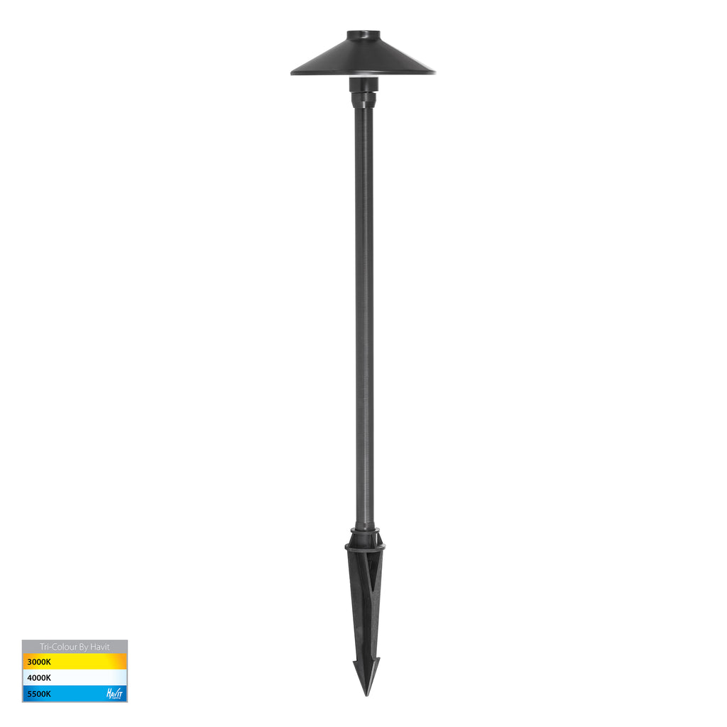 HV1452T-AB - Polari Antique Brass 3w LED Garden Spike Light