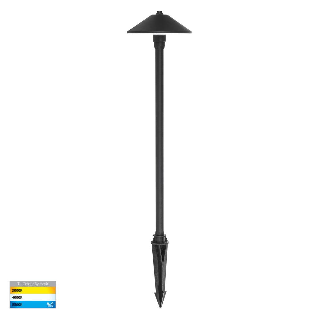 HV1453T-BLK - Bitta 316 Stainless Steel Black 3w LED Garden Spike Light