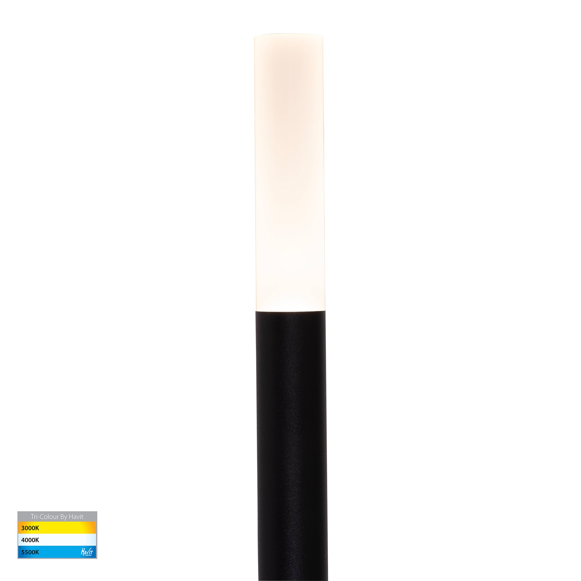 HV1515T-BLK-24V - Drique Aluminium Black LED Bollard Spike Light