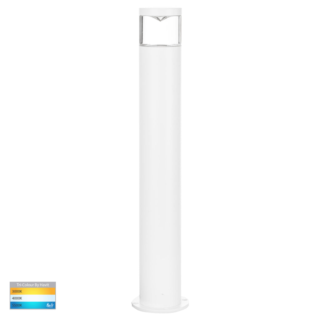 HV1601T-WHT & HV1602T-WHT - Highlite White TRI Colour LED Bollard Lights