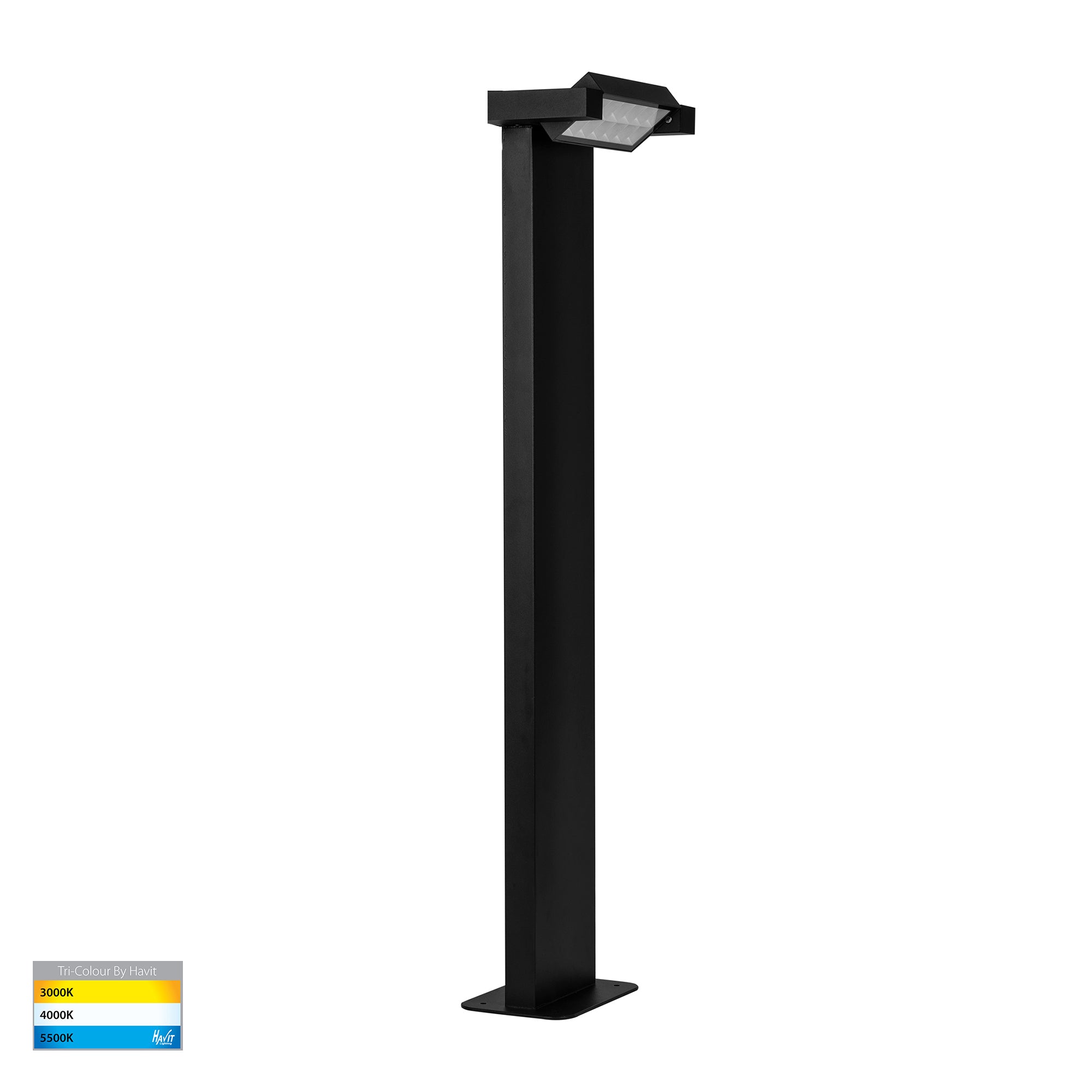 HV1634T-BLK-240V - Locu Black Single Adjustable LED Bollard Light