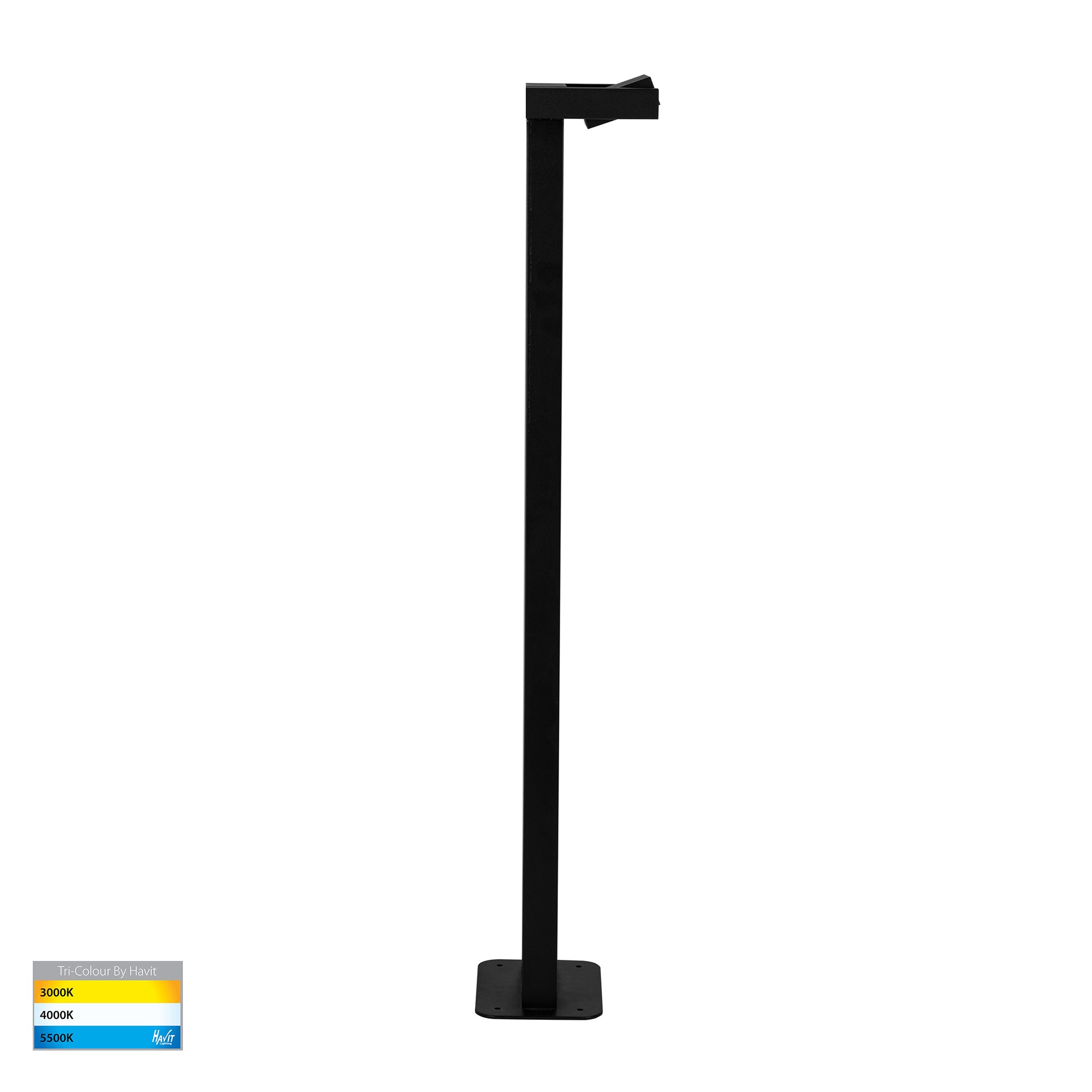 HV1634T-BLK-240V - Locu Black Single Adjustable LED Bollard Light