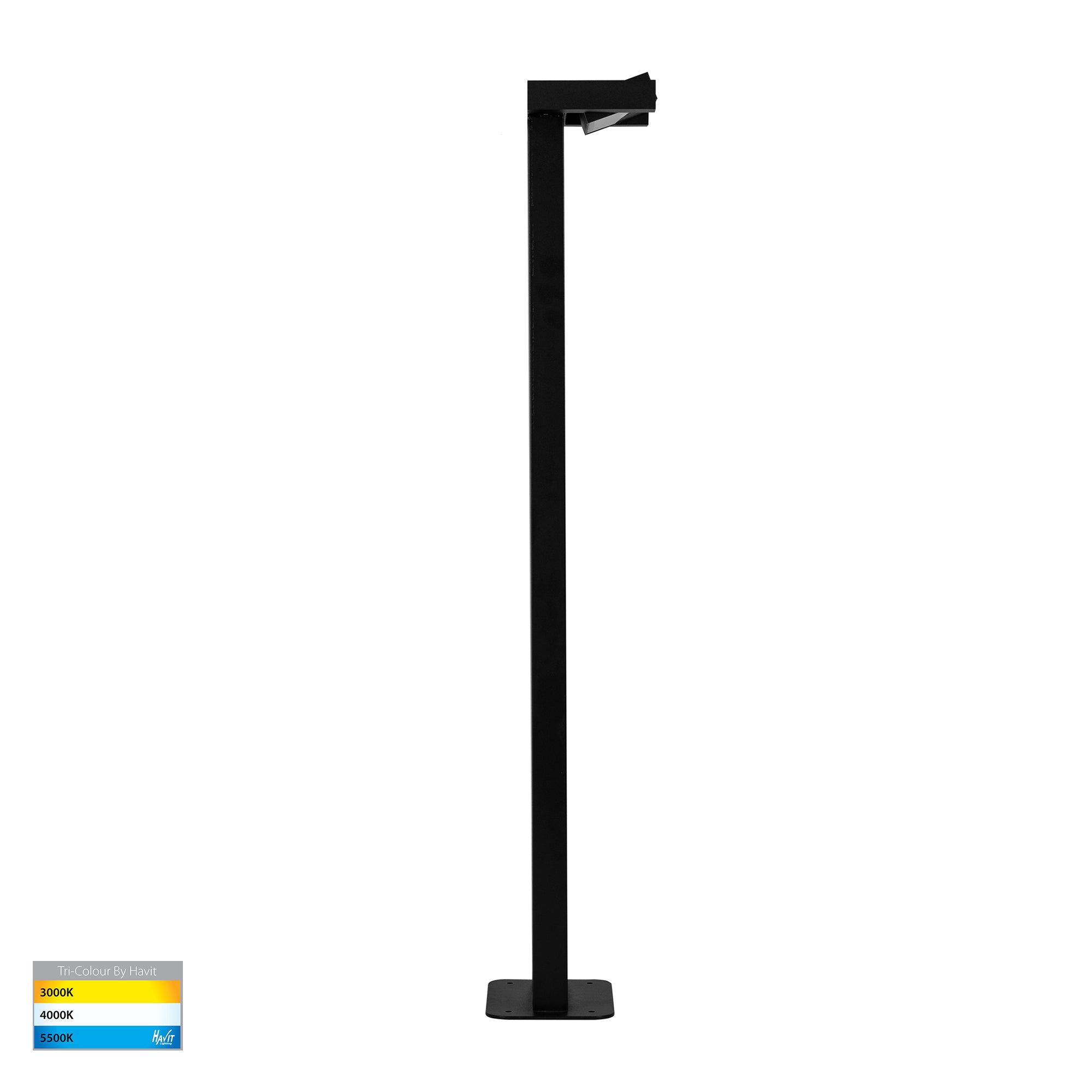 HV1634T-BLK-240V - Locu Black Single Adjustable LED Bollard Light