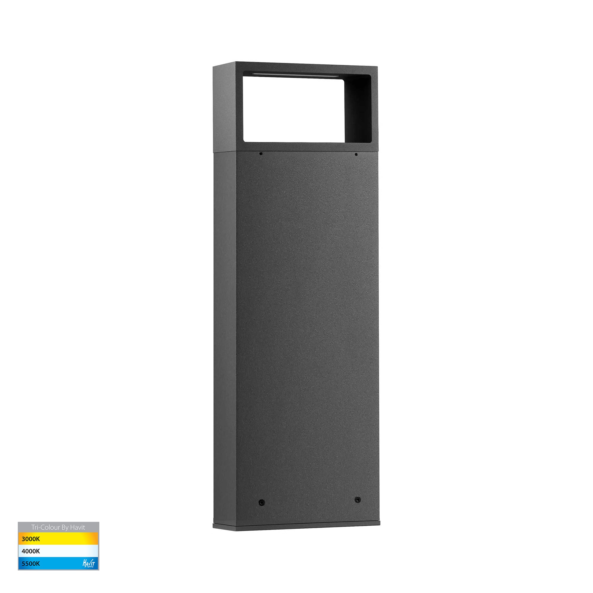 HV1636T-BLK-240V - Cadrado Black LED Bollard Light