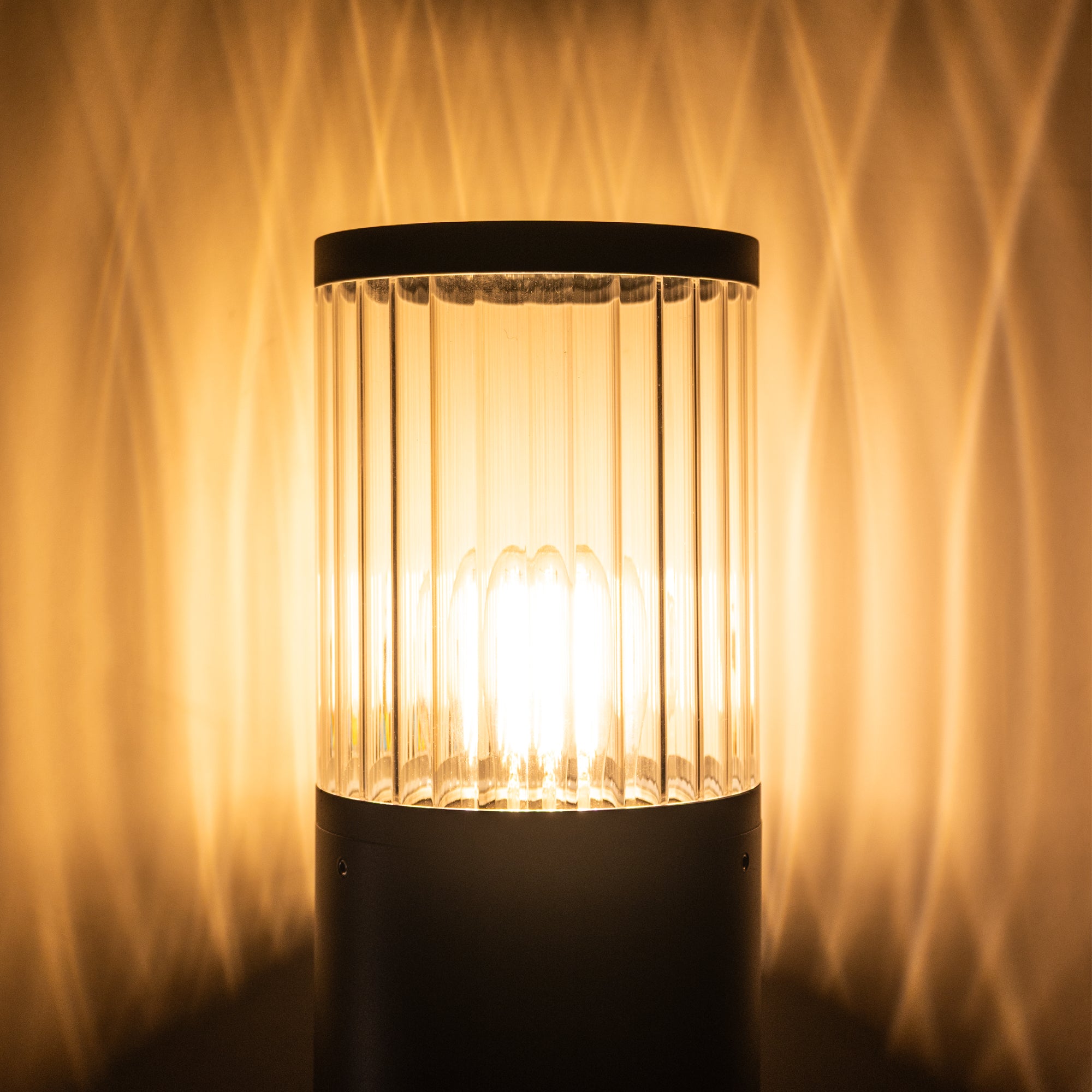 HV1641W-BLK - Prisma Aluminium Black LED Bollard Light