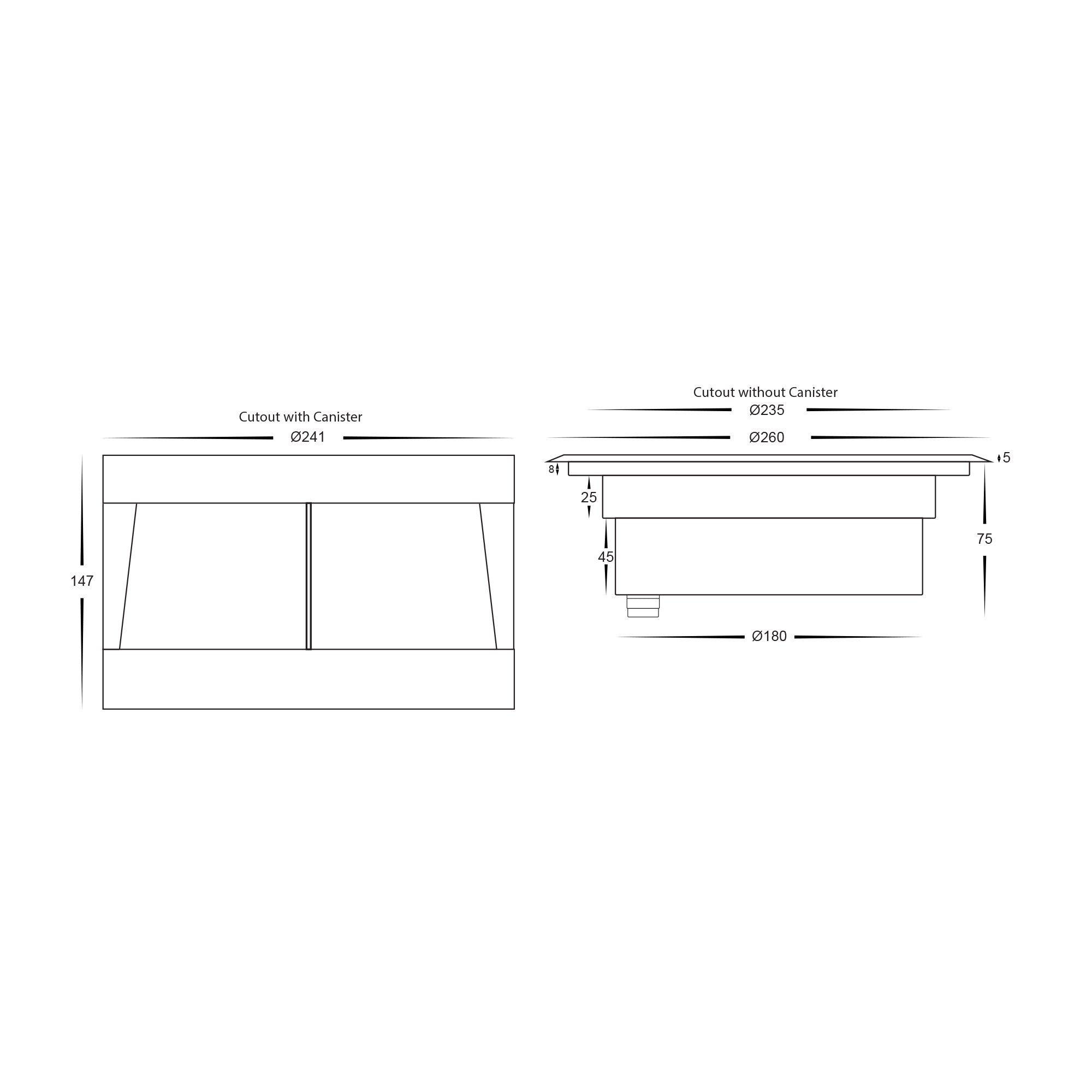 HV1845RGBW - Split 316 Stainless Steel 18w RGBW LED Inground Light