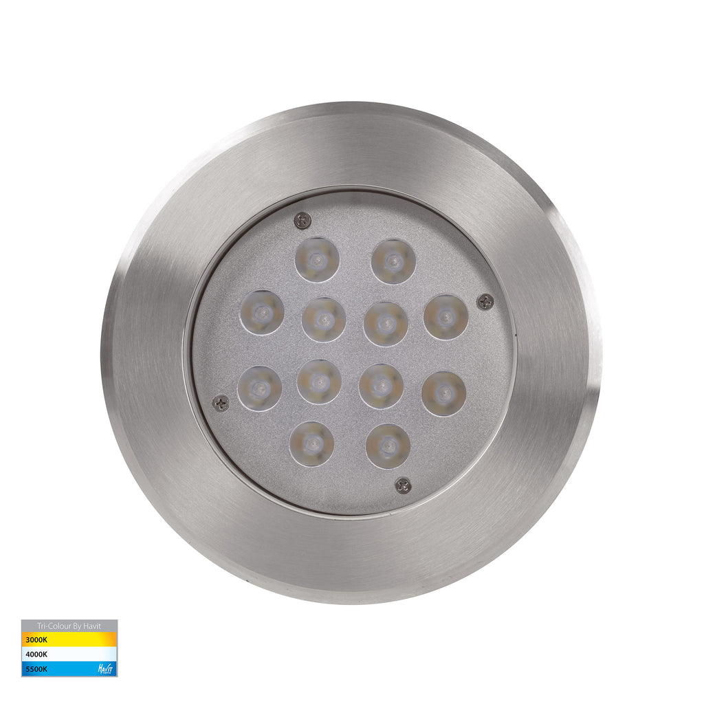 HV1847T - Split 316 Stainless Steel 24w LED Inground Light