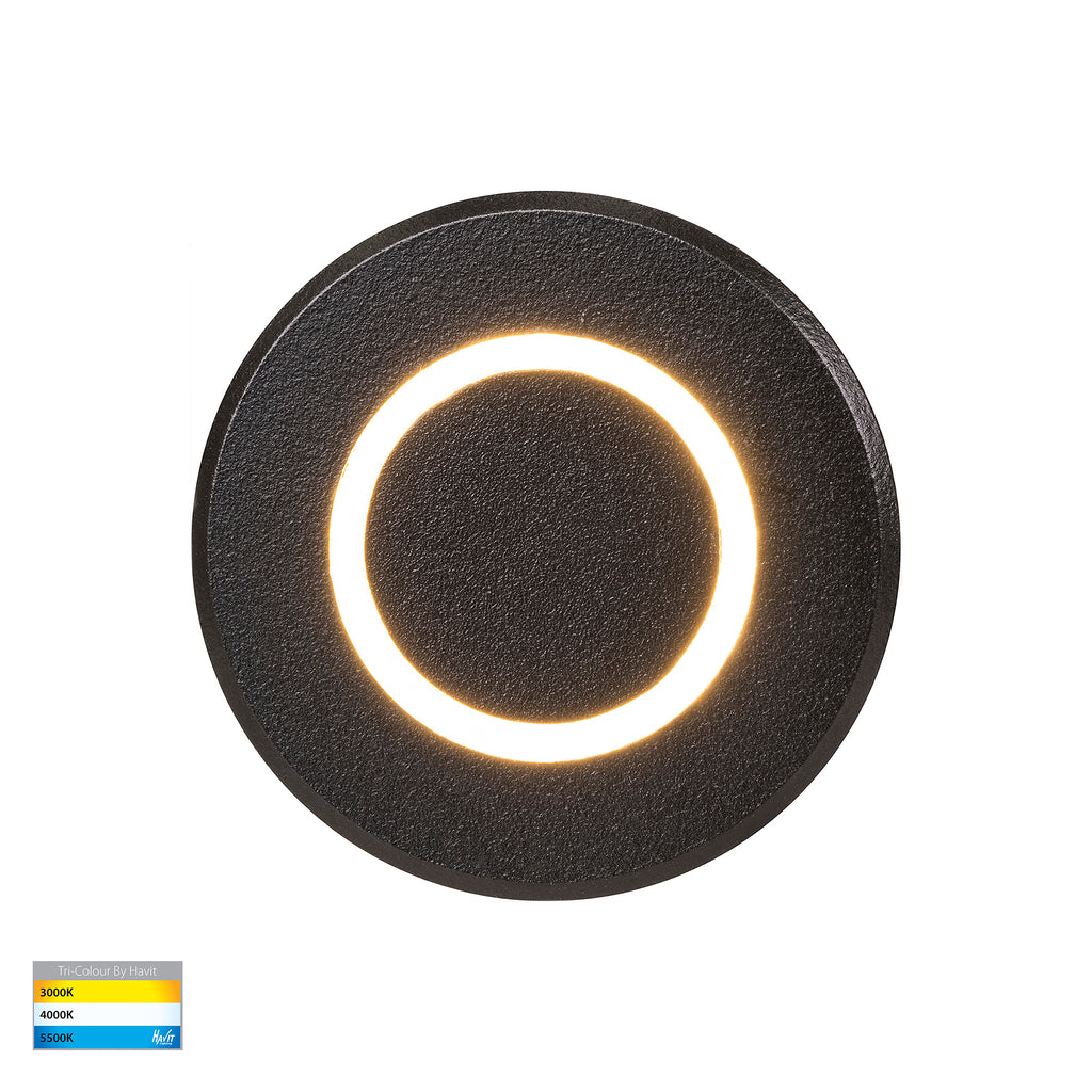 HV2894T-BLK-12V -  Brillo Black Aluminium LED Wall or Inground Light